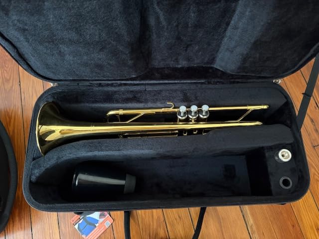 Protec Trumpet Rectangular PRO PAC Case with Mute Storage Compartment, Model PB301 Black customer photo 2