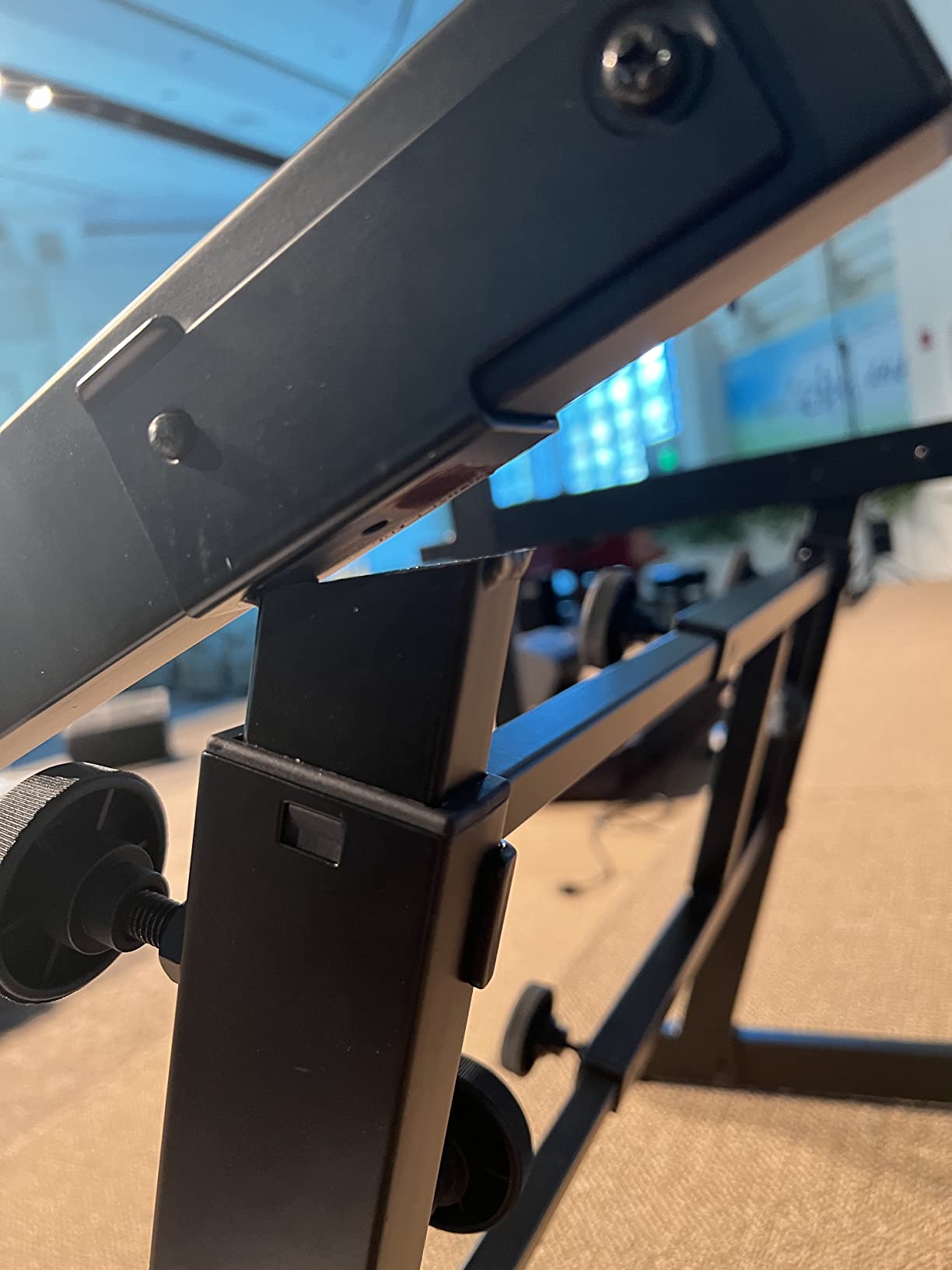 OnStage KS7365EJ Folding-Z Keyboard Stand w/ Second Tier (Heavy-Duty, Ergonomic, Digital Pianos, Synthesizers, Organs, Up to 400LBs, Double Keyboard Rig, Portable, Z-Style Frame, Black) customer photo 1