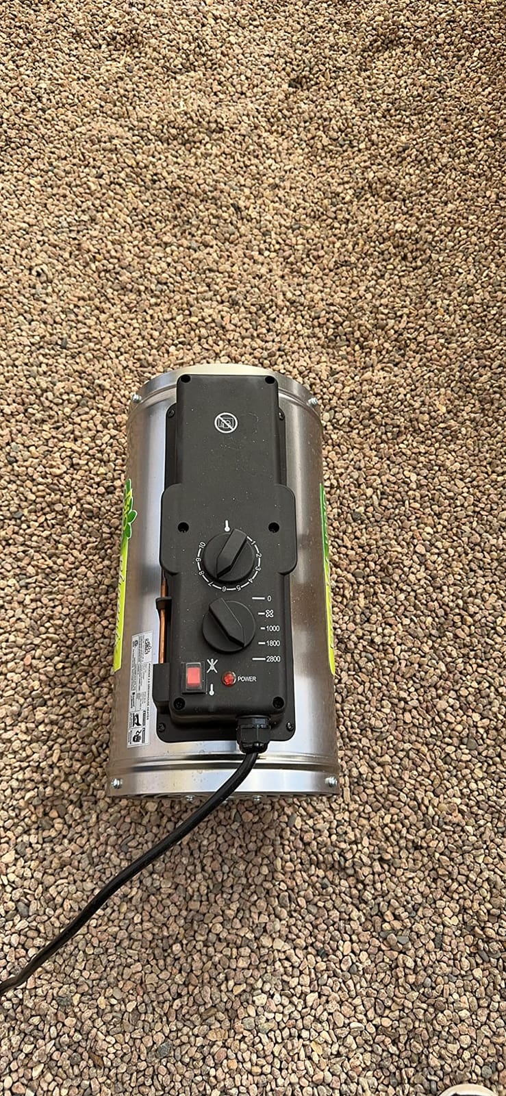 Bio Green PHX 2.8/US Phoenix Greenhouse Heater - 220-240V - 9553 BTU Stainless Steel - Electric Heating and Cooling System for Greenhouse, Shed, Garage - Corded Garage Heater with Frost Detection customer photo 1
