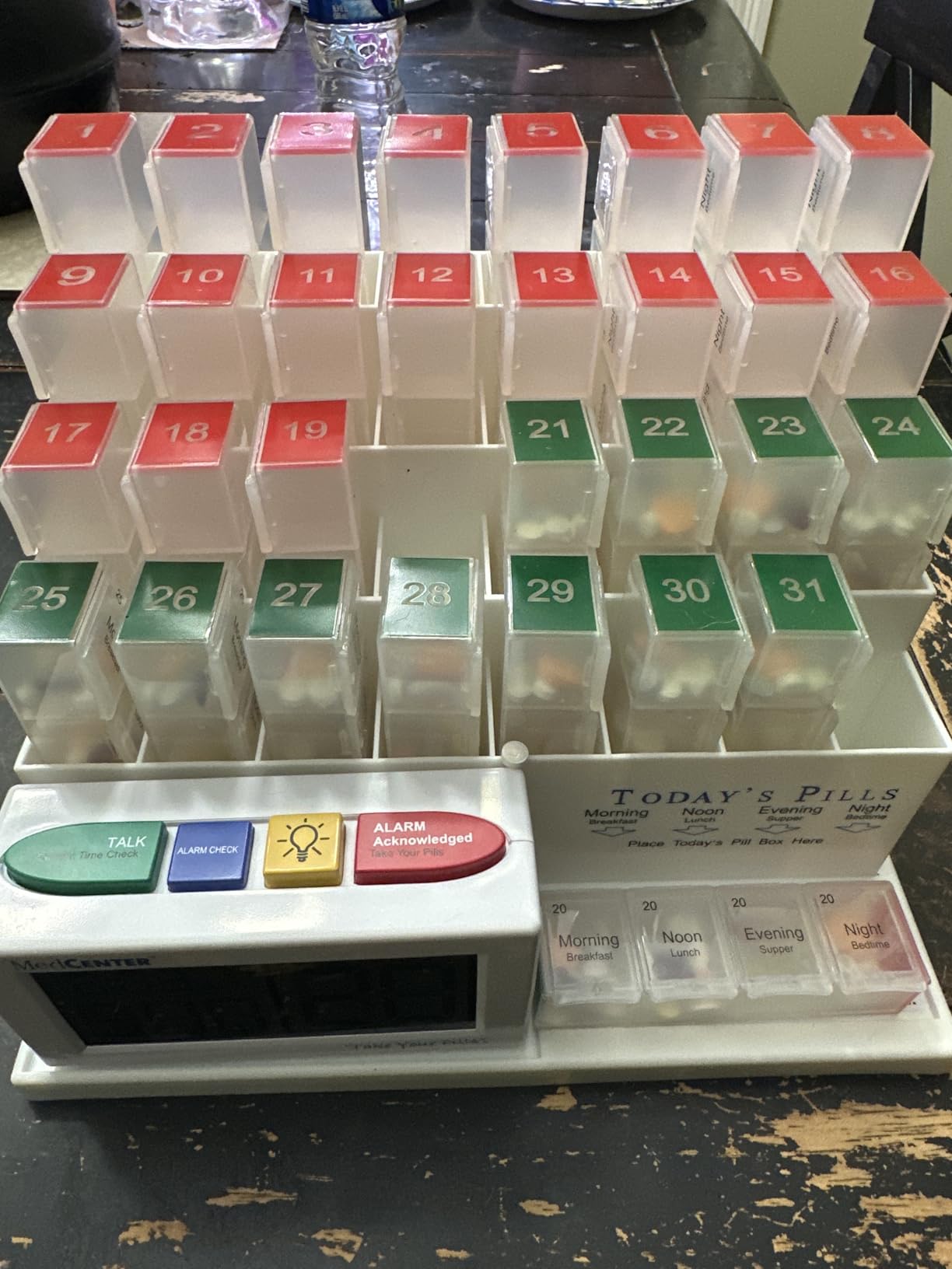 MedCenter 31-Day Pill Organizer System with 4-Time Talking Alarm customer photo 1