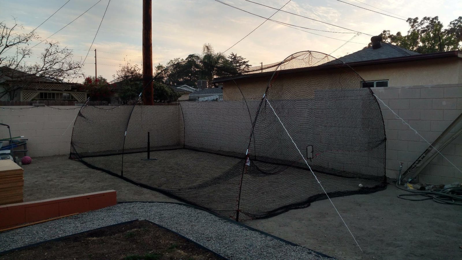 HEATER Sports PowerAlley Baseball & Softball Batting Cage Net & Frame - Heavy-Duty Net with Built-in Pitching Machine Harness for Safety (Machine Not Included) customer photo 2
