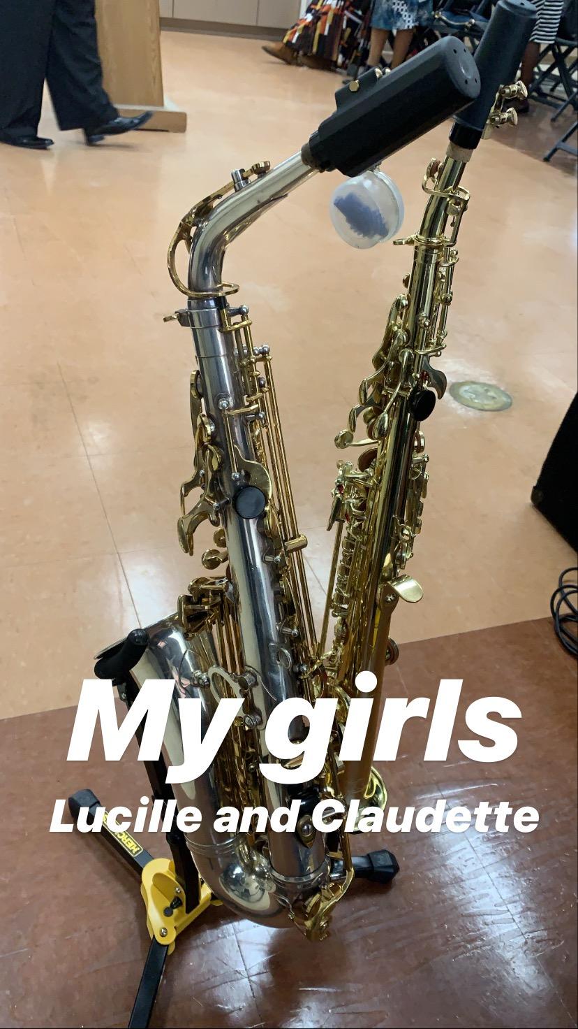 Hercules Stands DS533BB Alto/Tenor Saxophone Stand with Soprano Sax Peg customer photo 1