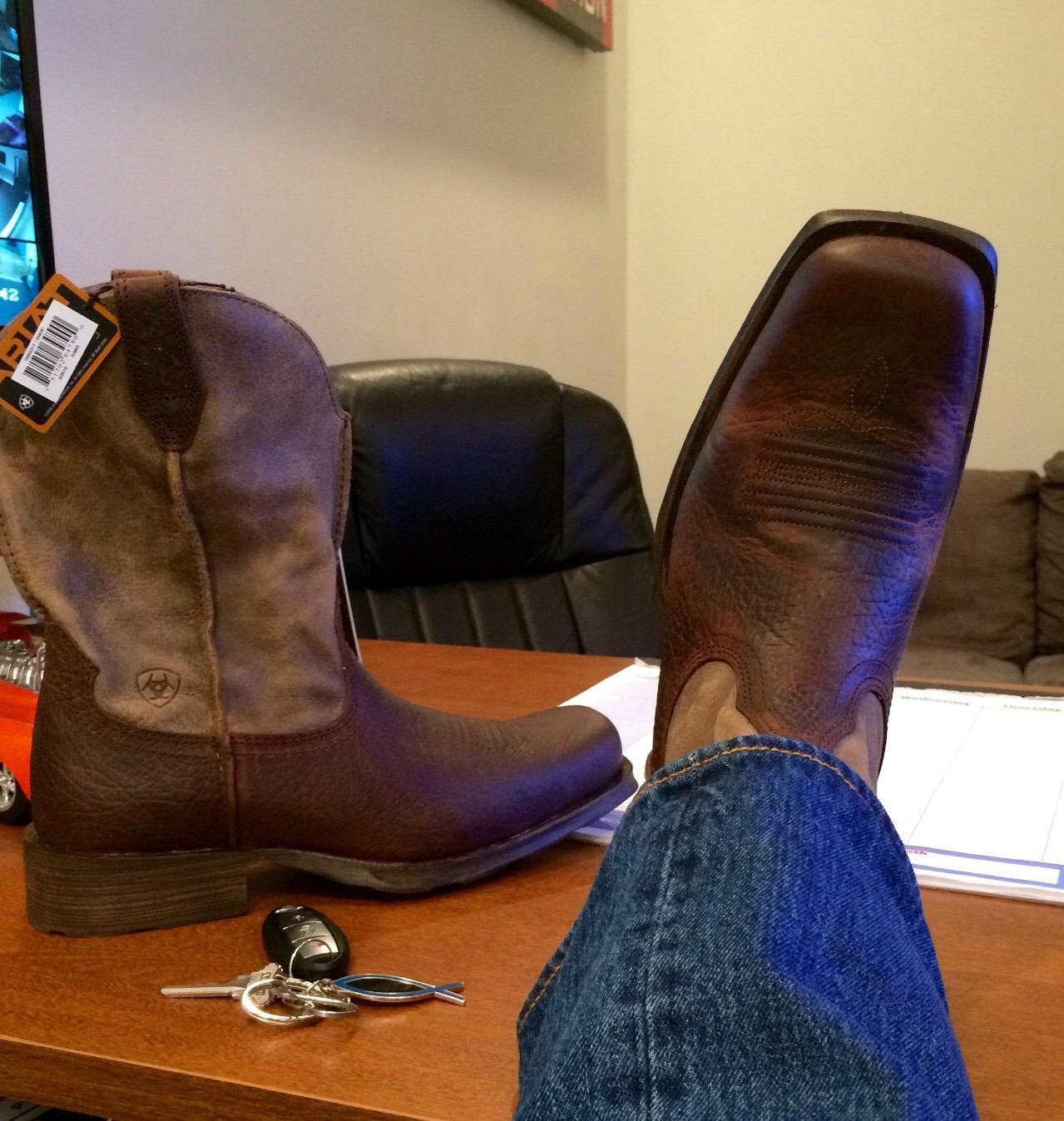 Rambler Western Boot - Men's Leather, Square Toe, Western Boots customer photo 2