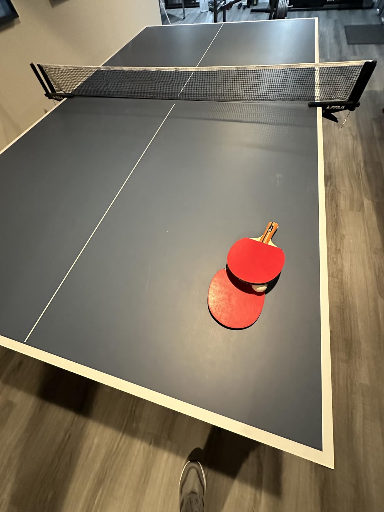 JOOLA Inside Professional MDF Indoor Ping Pong Table with Quick Clamp Table Tennis Net and Post Set - 10 Minute Easy Assembly - Tournament Quality - Foldable with Single Player Playback Mode customer photo 2