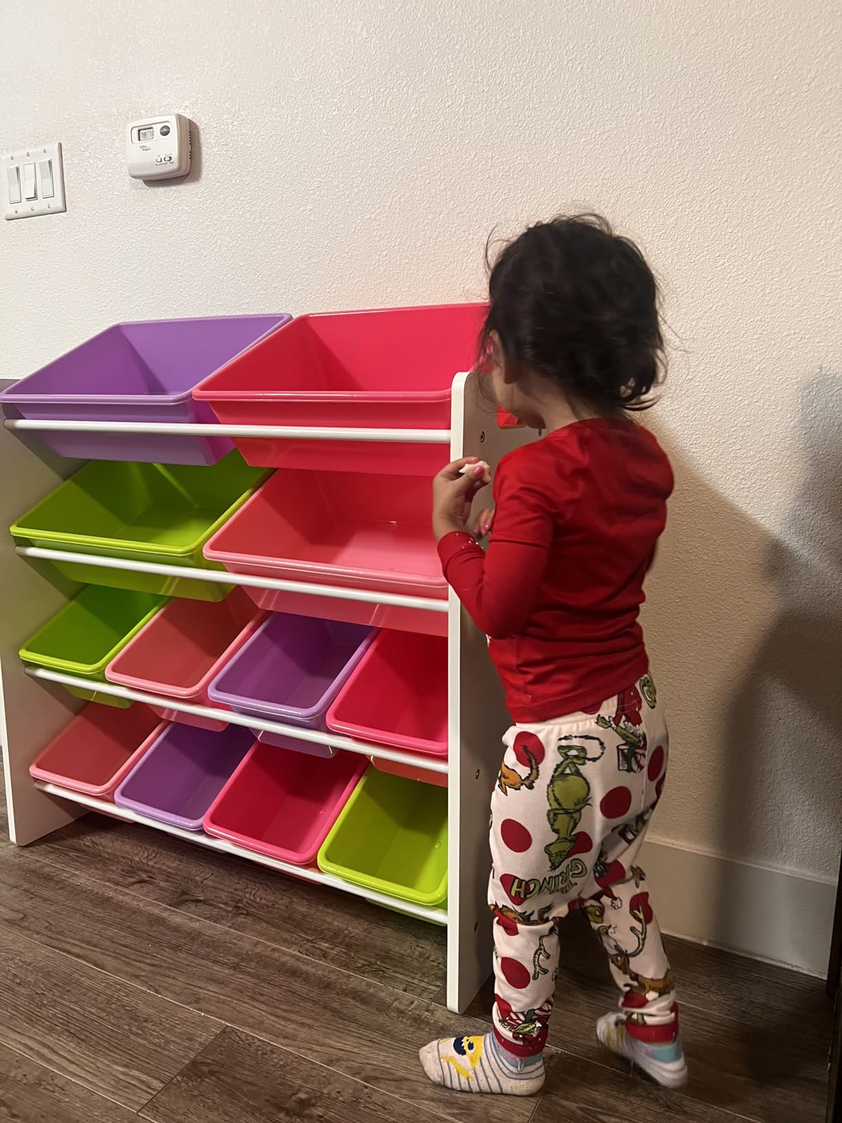 HoneyCanDo Kids Toy Storage Organizer With Bins, Pastel customer photo 2