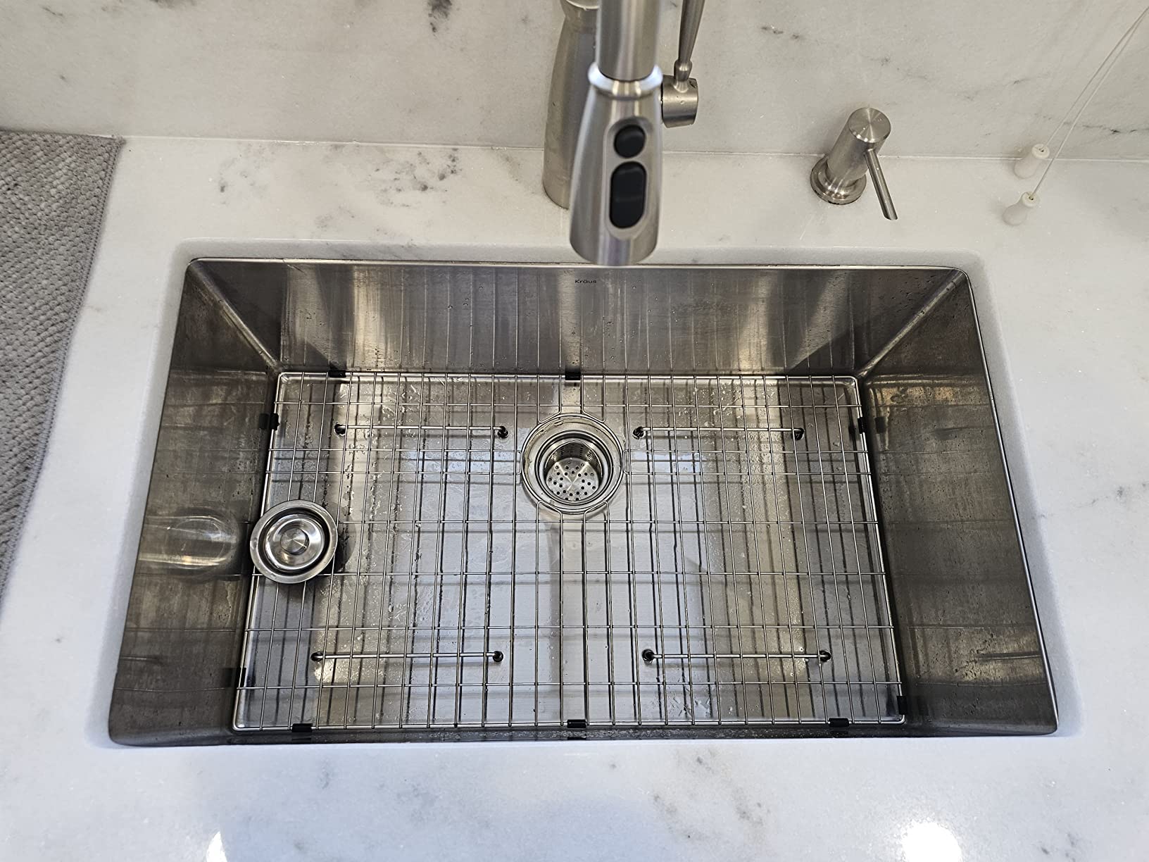 Kraus KHU100-32 Standart PRO 16 Gauge Undermount Single Bowl Stainless Steel Kitchen Sink, 32 Inch customer photo 1