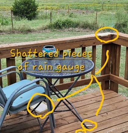La Crosse 705-109 Waterfall Rain Gauge customer photo 2