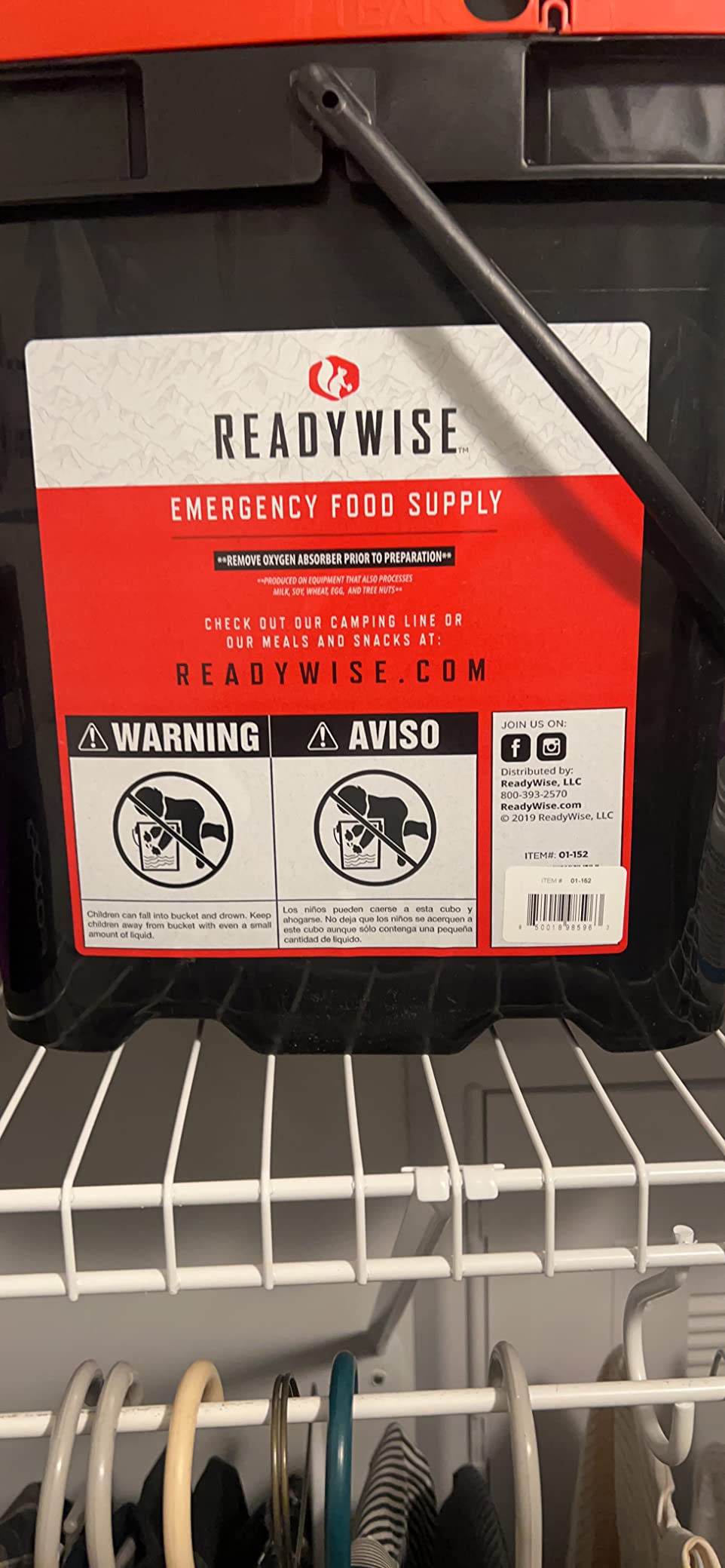 ReadyWise Emergency Food Supply - 120 Servings Favorites Sample Bucket, Survival Food Kit, Freeze Dried Prepper Food & Dehydrated Meals for Camping Essentials & Backpacking, up to 25 Year Shelf Life customer photo 2