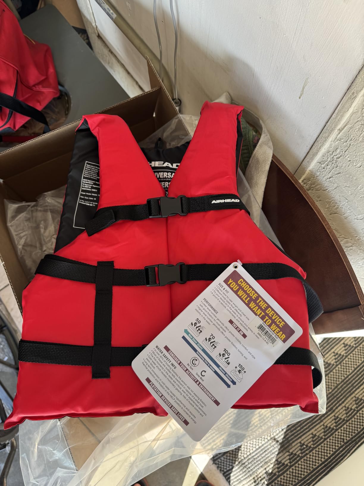 Airhead General Purpose Life Jacket for Adults & Kids - US Coast Guard Approved Life Vest for Men, Women, Youth, Child & Infant, Boating Safety PFD for Fishing & Swimming customer photo 2