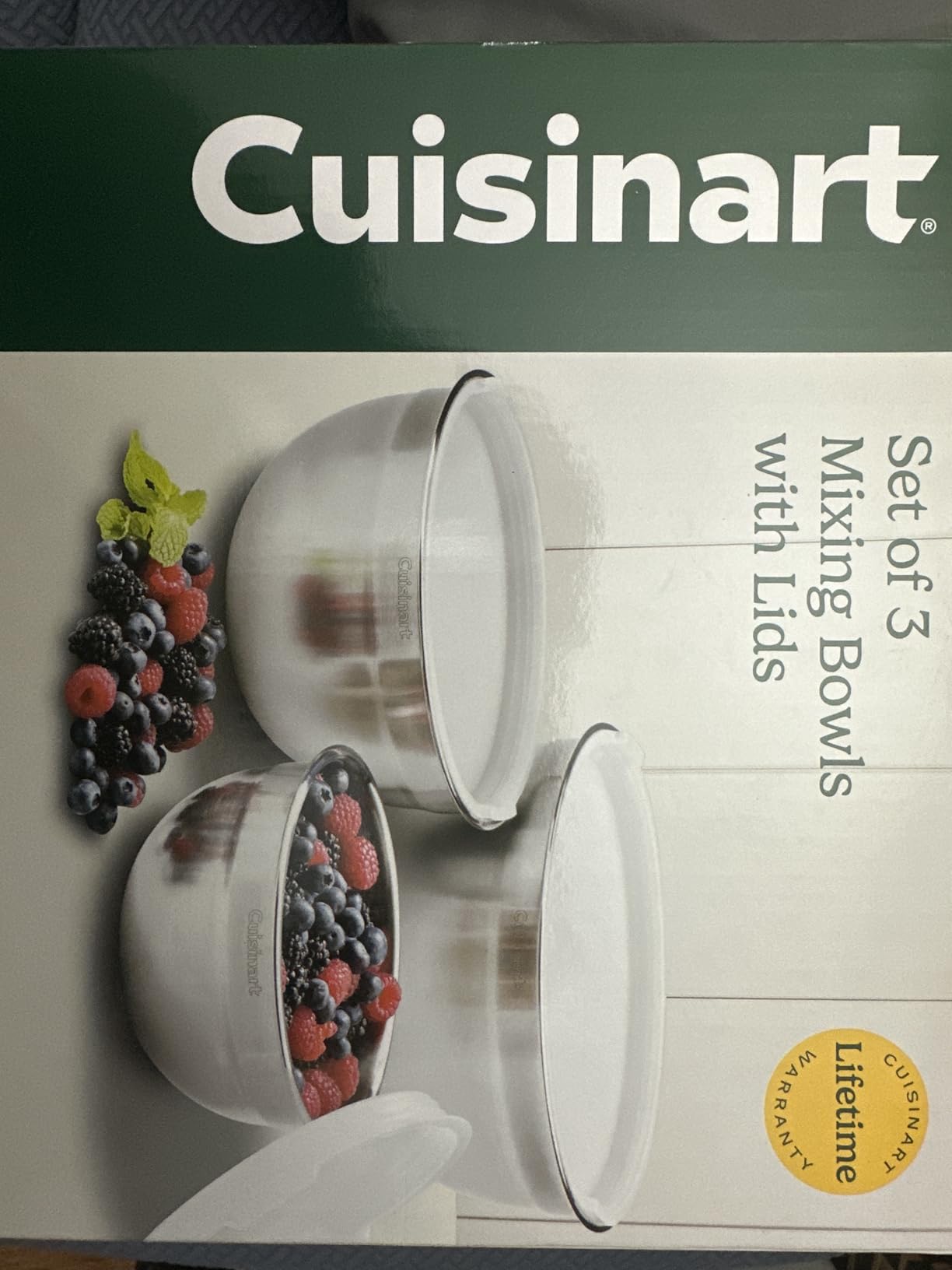 Cuisinart Mixing Bowl Set, Stainless Steel, 3-Piece Nesting Bowls for Baking, Cooking & Food Prep, CTG-00-SMB customer photo 2