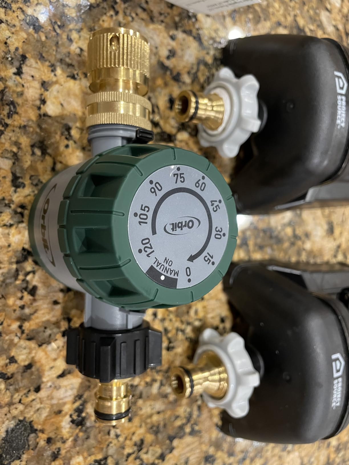 Orbit Mechanical Water Timer - Adjustable Irrigation Shutoff for Lawn & Garden Watering - Battery-Free Clockwork Hose Faucet Timer with Easy Grip Dial & Manual Bypass - 62034 customer photo 1