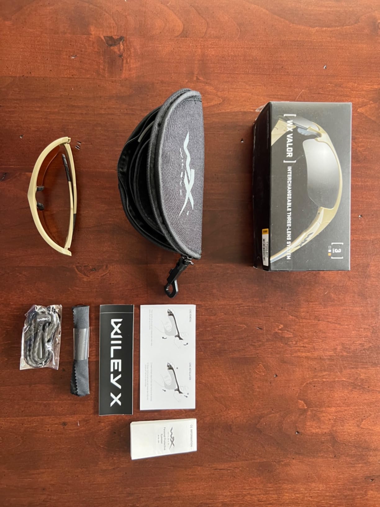 Wiley X WX Valor Tactical Sunglasses, Safety Glasses UV Eye Protection customer photo 1