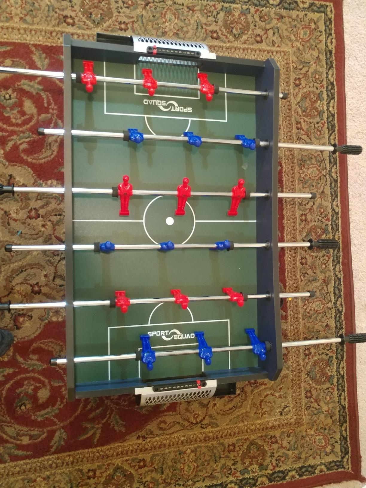 Sport Squad Foosball Table - Soccer Table - Wood Foosball Table for Kids & Adults - Bar Game Table, Game Room for Home - Easy Assembly, Built Tough for High Volume Play customer photo 1