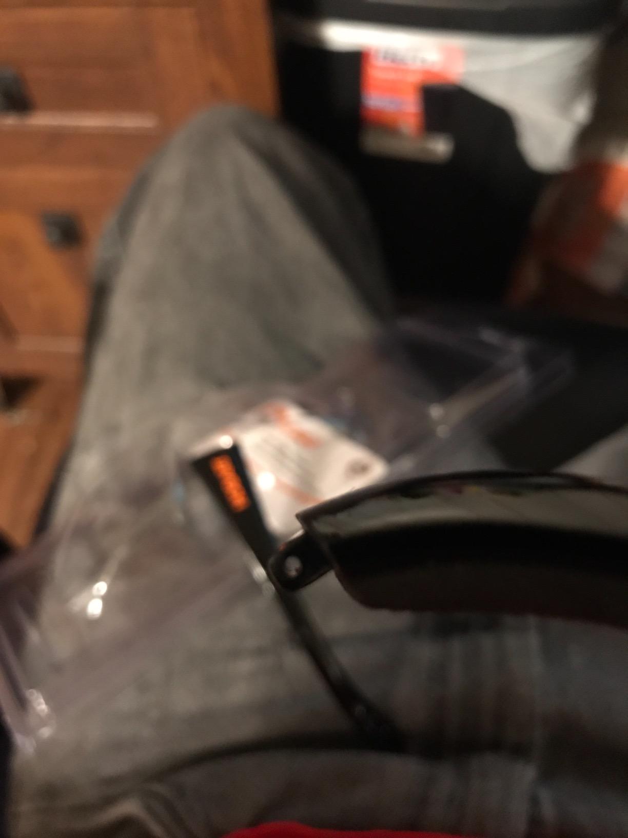 Hobart 770726 Shade 5, Mirrored Lens Safety Glasses, Black | Mirrored shade 5 polycarbonate lens; shatterproof and scratch-resistant; meets ANSI Z87.1 customer photo 2