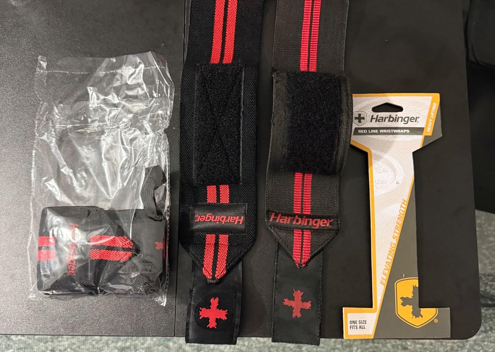 Harbinger Red Line 18-Inch Weightlifting Wrist Wraps for Men and Women (Pair) customer photo 2