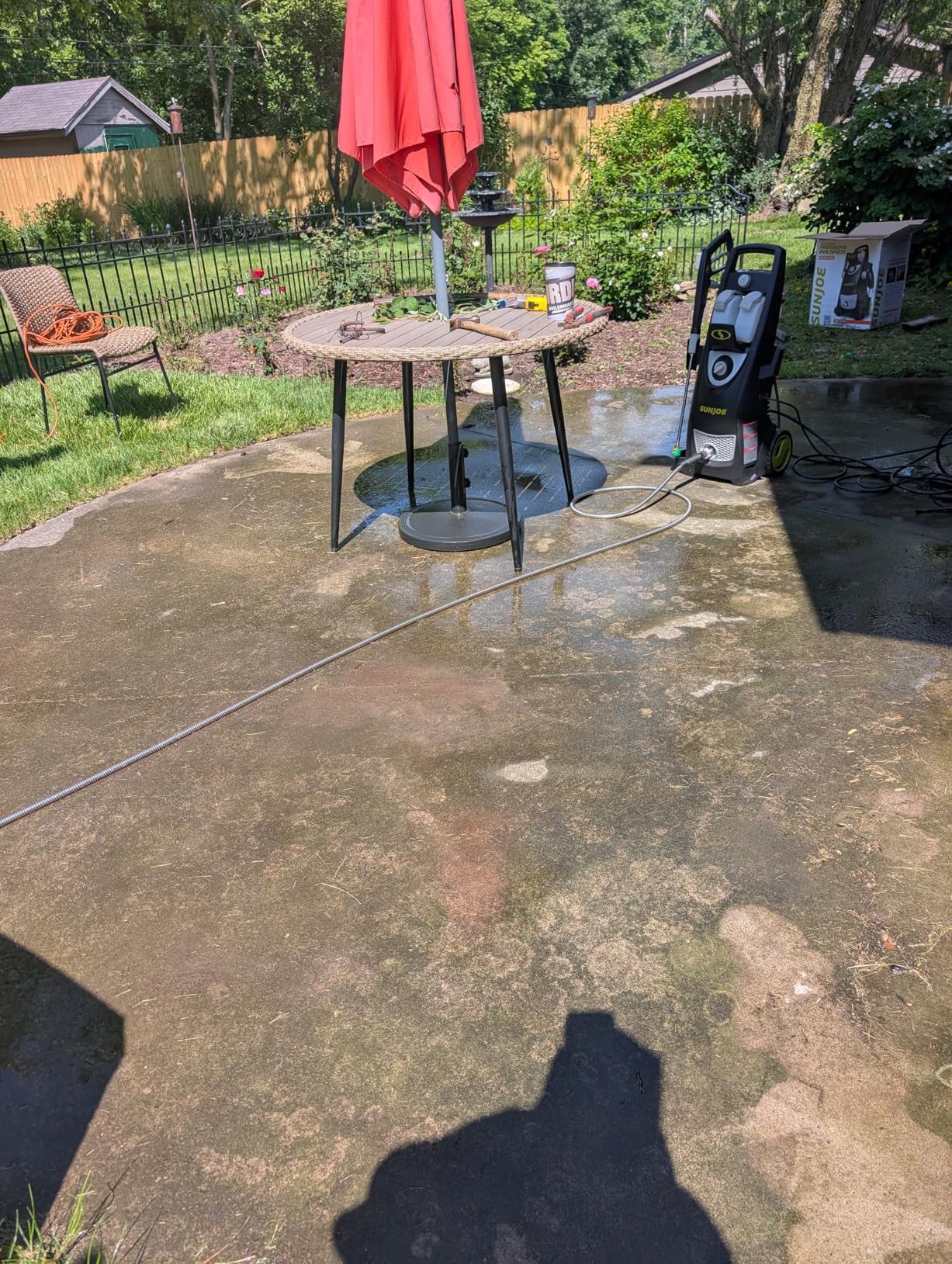 Sun Joe SPX1000 Electric Pressure Washer with 11-Amp Motor and 1.1 GPM - Portable Water Cleaner with Adjustable Spray Wand for Car, Garden, and Patio Washing customer photo 1