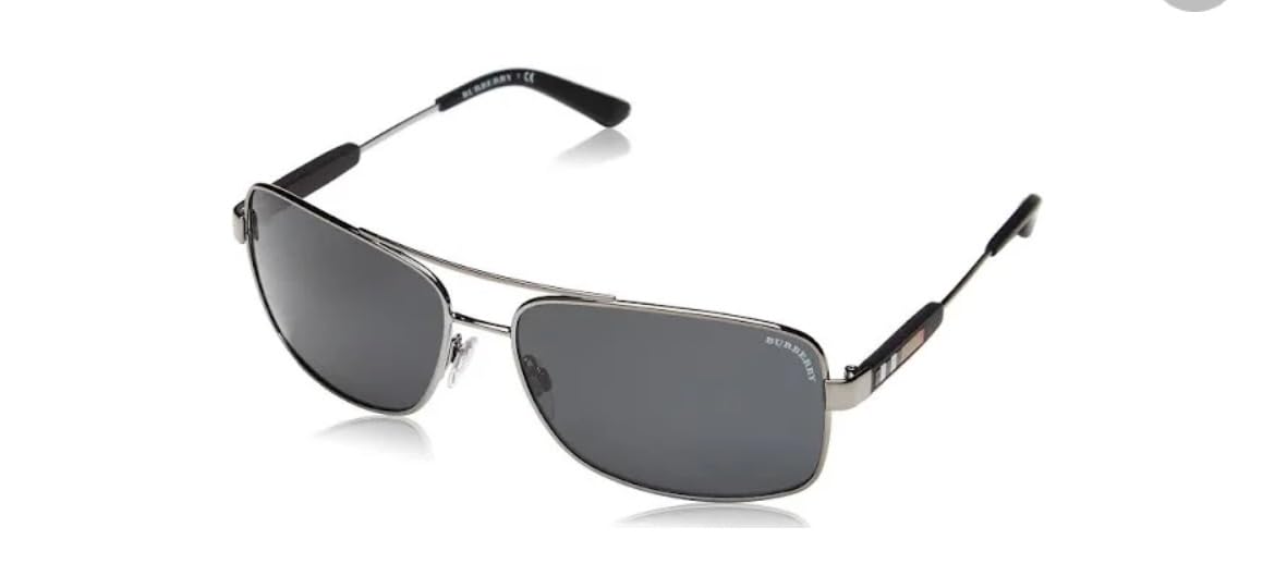 BURBERRY Sunglasses BE 3074 100387 Gunmetal Grey customer photo 1