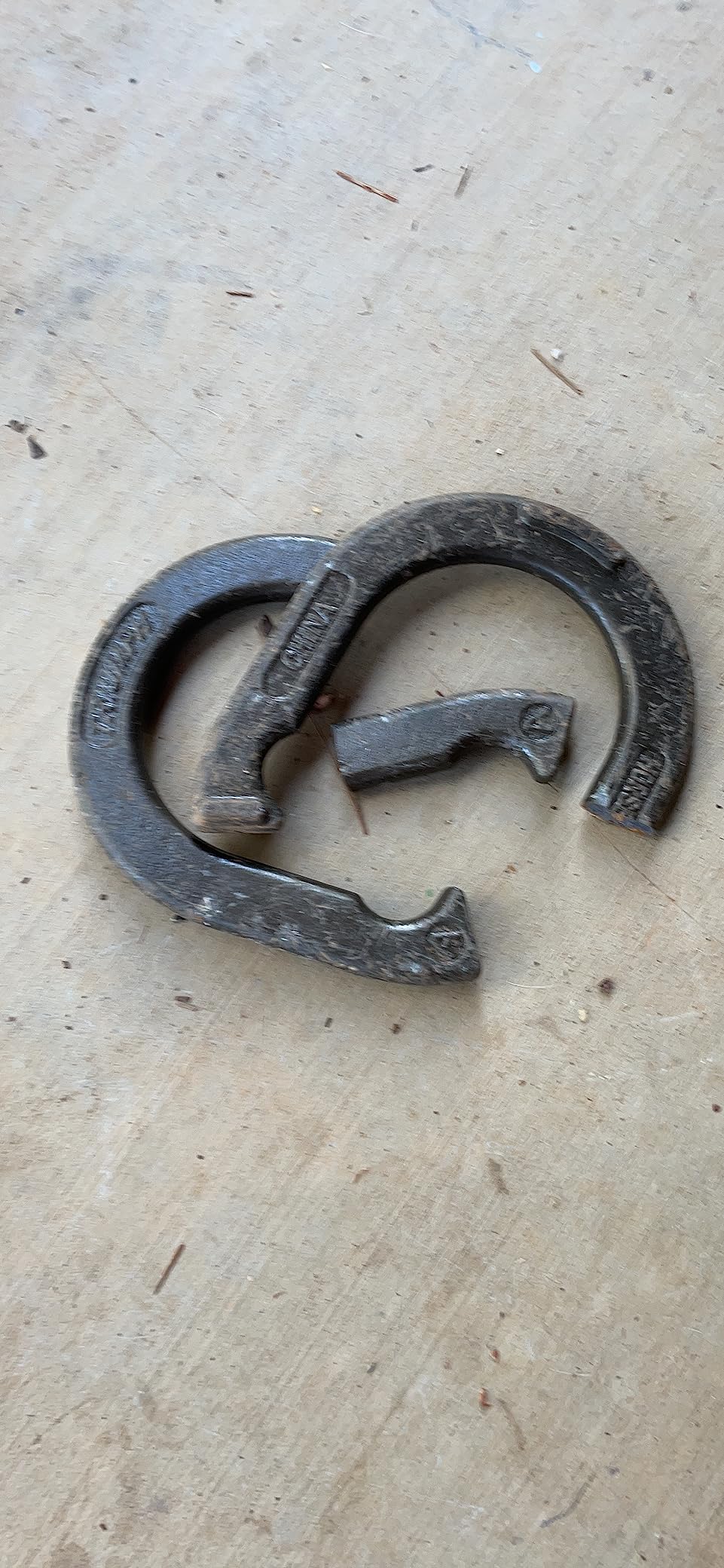Triumph Forged and Steel Horseshoe Set Complete with 4 Horseshoes, 2 Stakes - Patriotic or Blue and Grey Colors - Perfect Addition for Parties and Outdoor Gatherings customer photo 1
