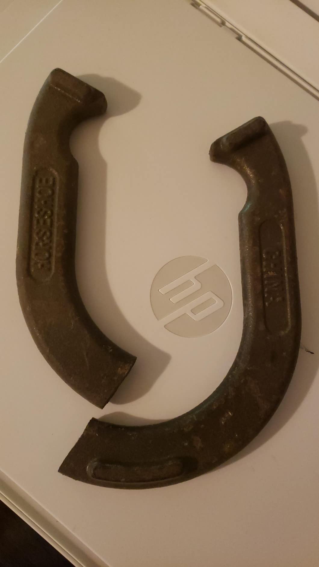 Triumph Forged and Steel Horseshoe Set Complete with 4 Horseshoes, 2 Stakes - Patriotic or Blue and Grey Colors - Perfect Addition for Parties and Outdoor Gatherings customer photo 2