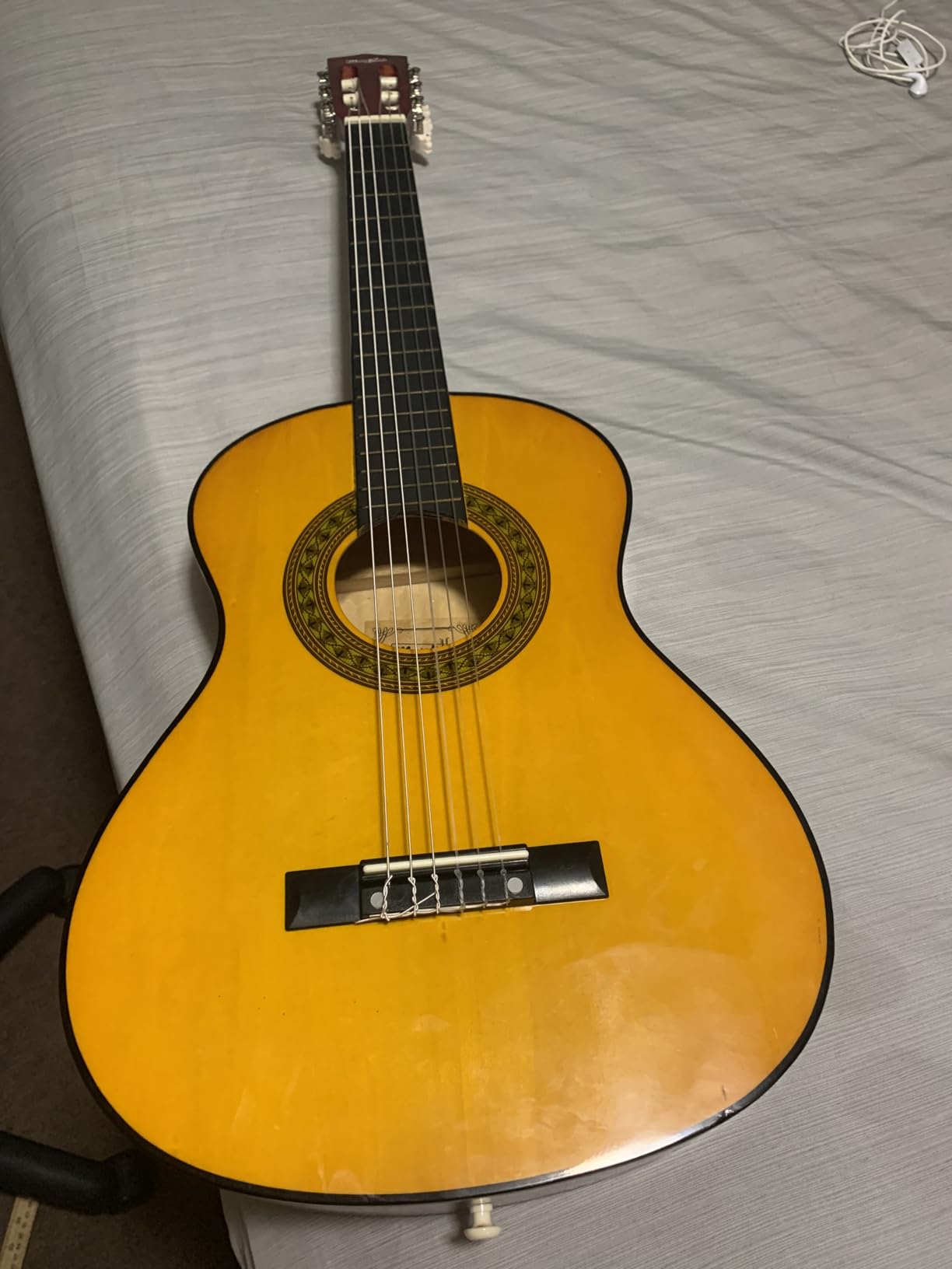 Music Alley 34 Inch Junior Classical Guitar for Kids, Natural | Nylon string classical beginner guitar for children customer photo 1