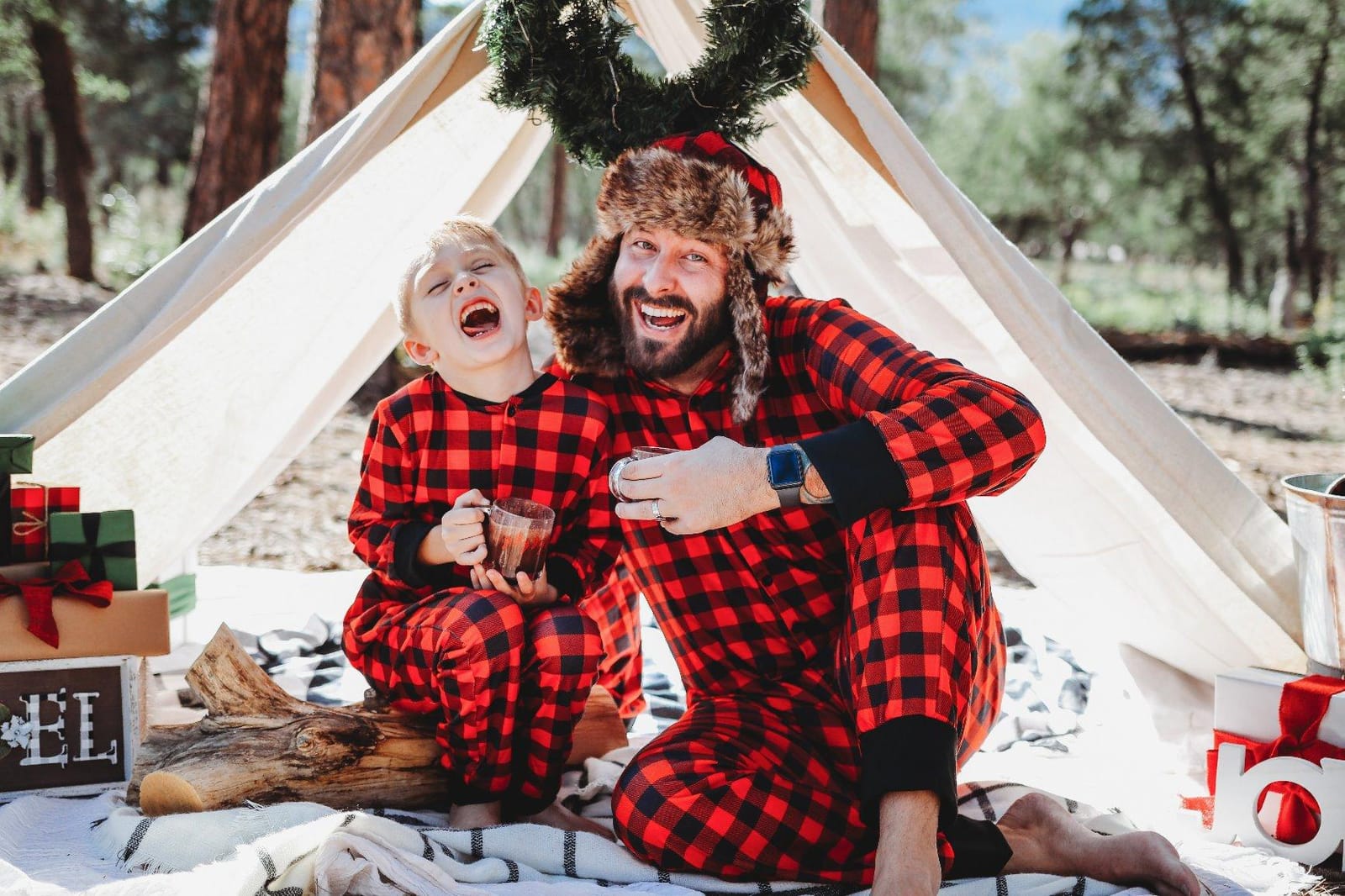 Lumberjack Plaid Aviator Trapper Hat Trooper Ear Flaps Ushanka Eskimo Cold customer photo 1