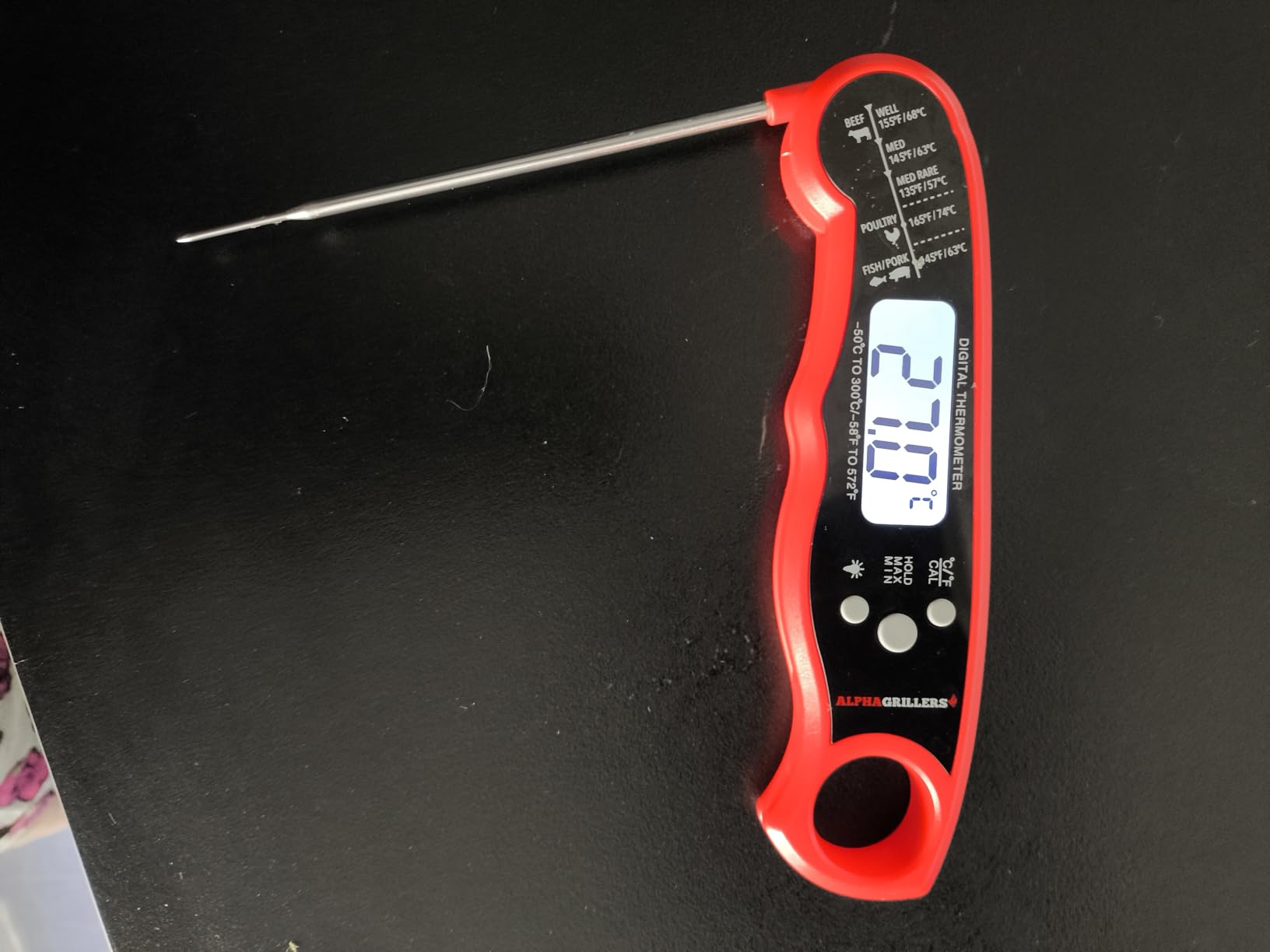 Alpha Grillers Instant Read Meat Thermometer Digital, Cooking, Food, Grill customer photo 2