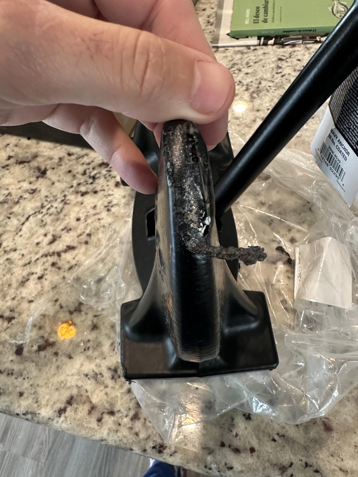 Extreme Max 3006.6530 BoatTector Vinyl-Coated Navy Anchor - 28 lbs. customer photo 1