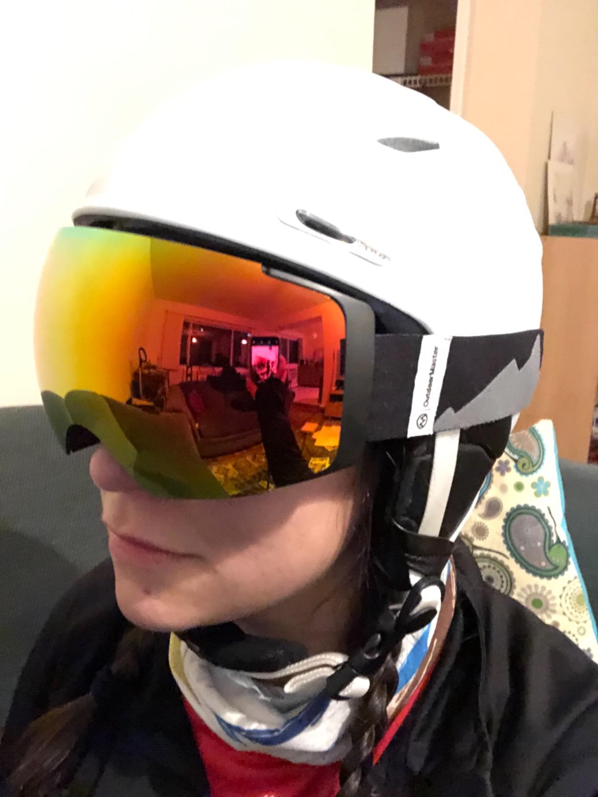 OutdoorMaster Ski Goggles PRO, OTG Snow Goggles with Interchangeable Lens | Frameless Quick-change Magnetic Ski Goggles for Men & Women with Anti-fog, OTG Fit, UV400 Protection, Protective Case customer photo 2