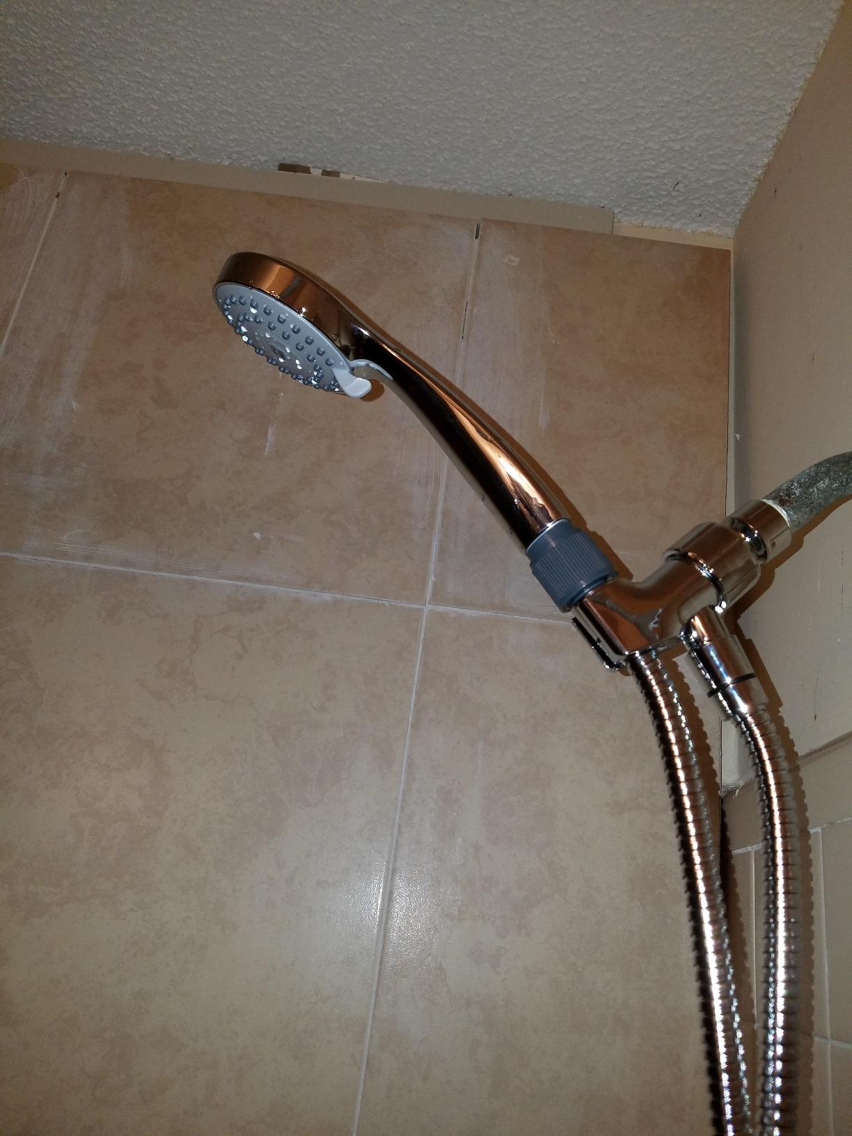 High Pressure Handheld Shower Head with Powerful Shower Spray against Low Pressure Water Supply Pipeline, Multi-functions, w/ 79'' Hose, Bracket, Chrome Finish customer photo 2
