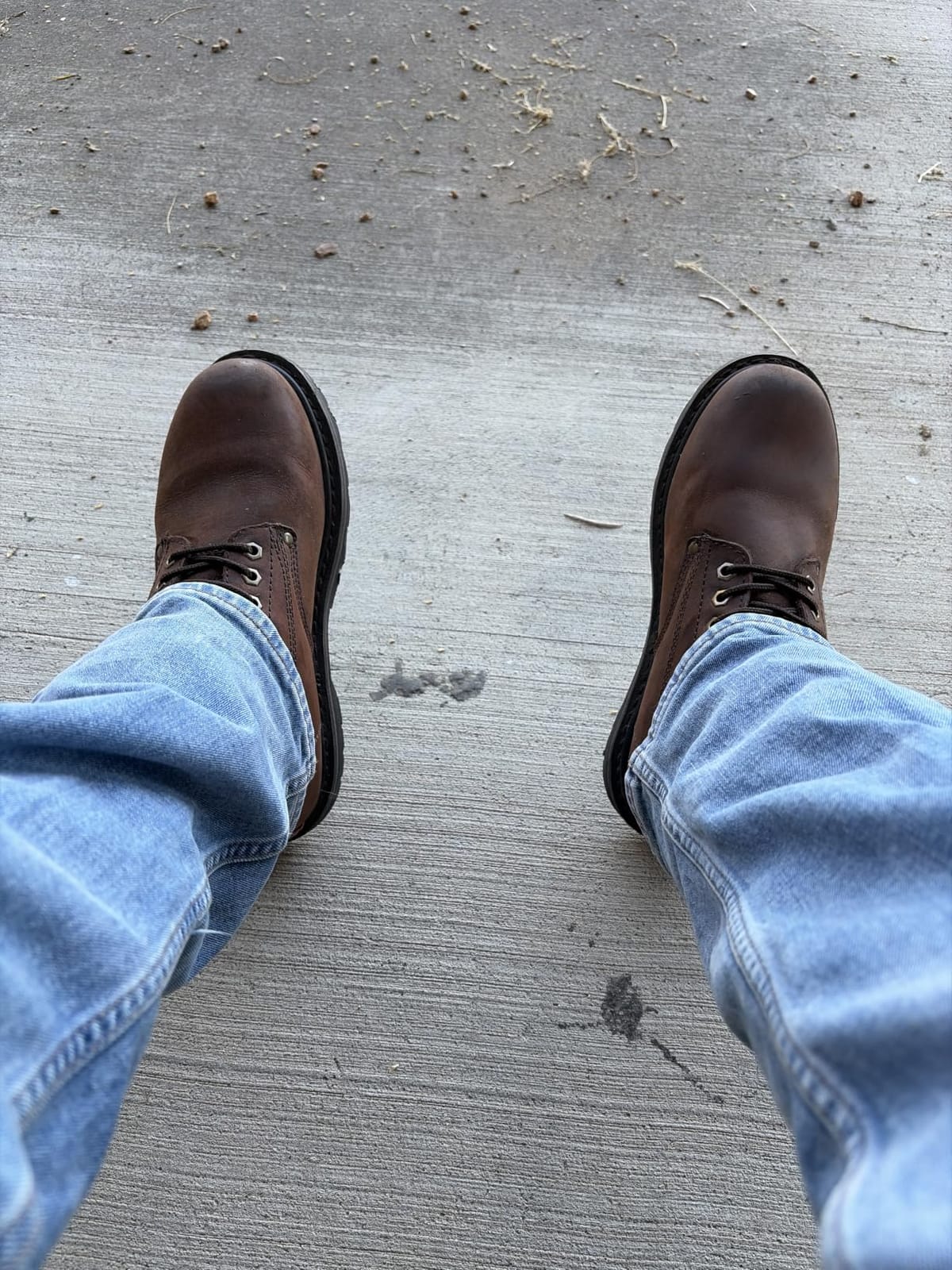 Work Boots for Men Soft Toe - 6inch Leather Boots for Construction Rubber Sole Working botas de trabajo para hombre,