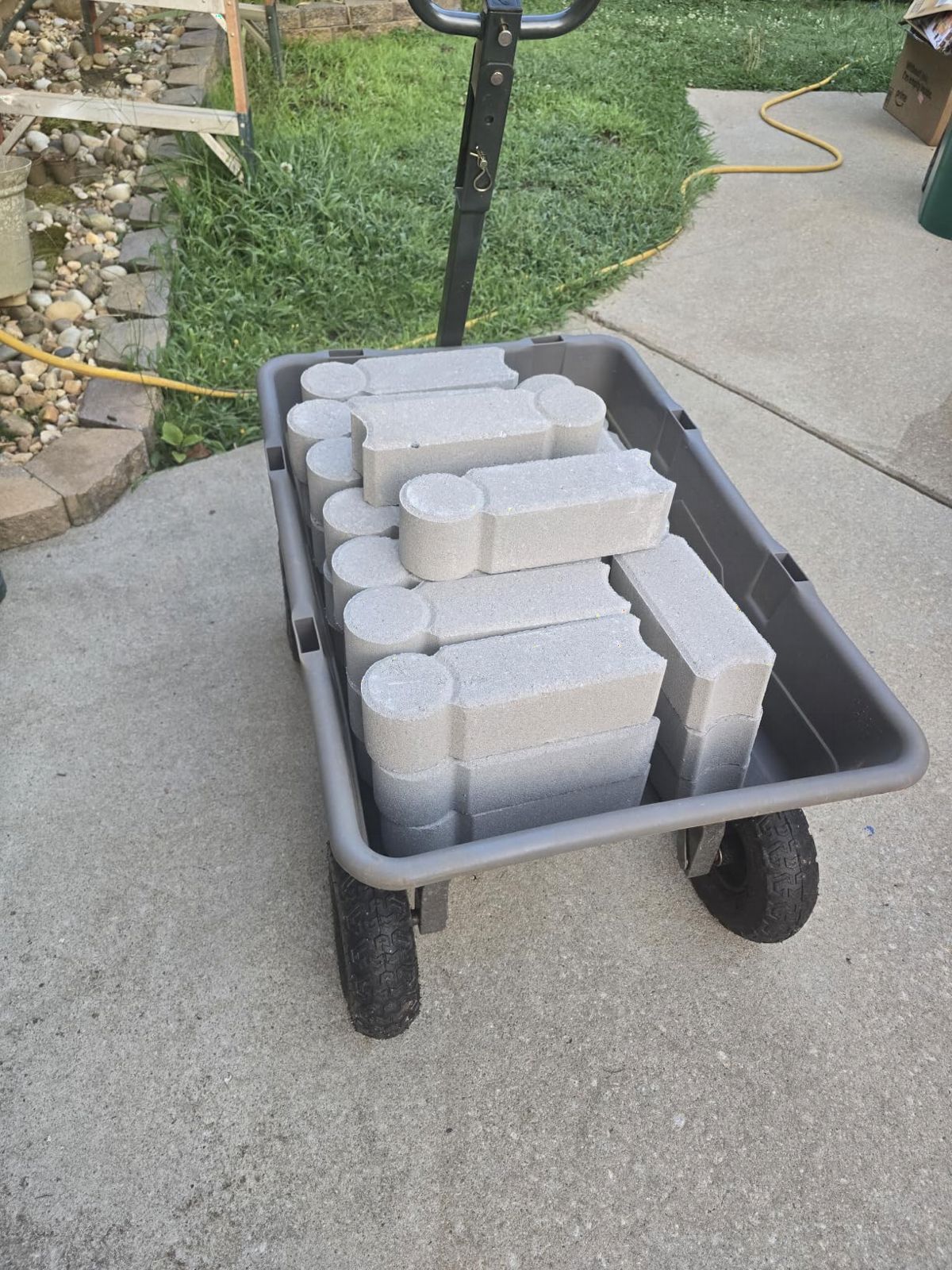 Gorilla Carts Poly Garden Dump Cart, 4 Cu Ft Tub, 600 lb Haul Capacity, Black - Heavy-Duty Utility Wagon with Quick-Release Dumping & Pneumatic Tires for Yard, Landscaping and Gardening customer photo 2