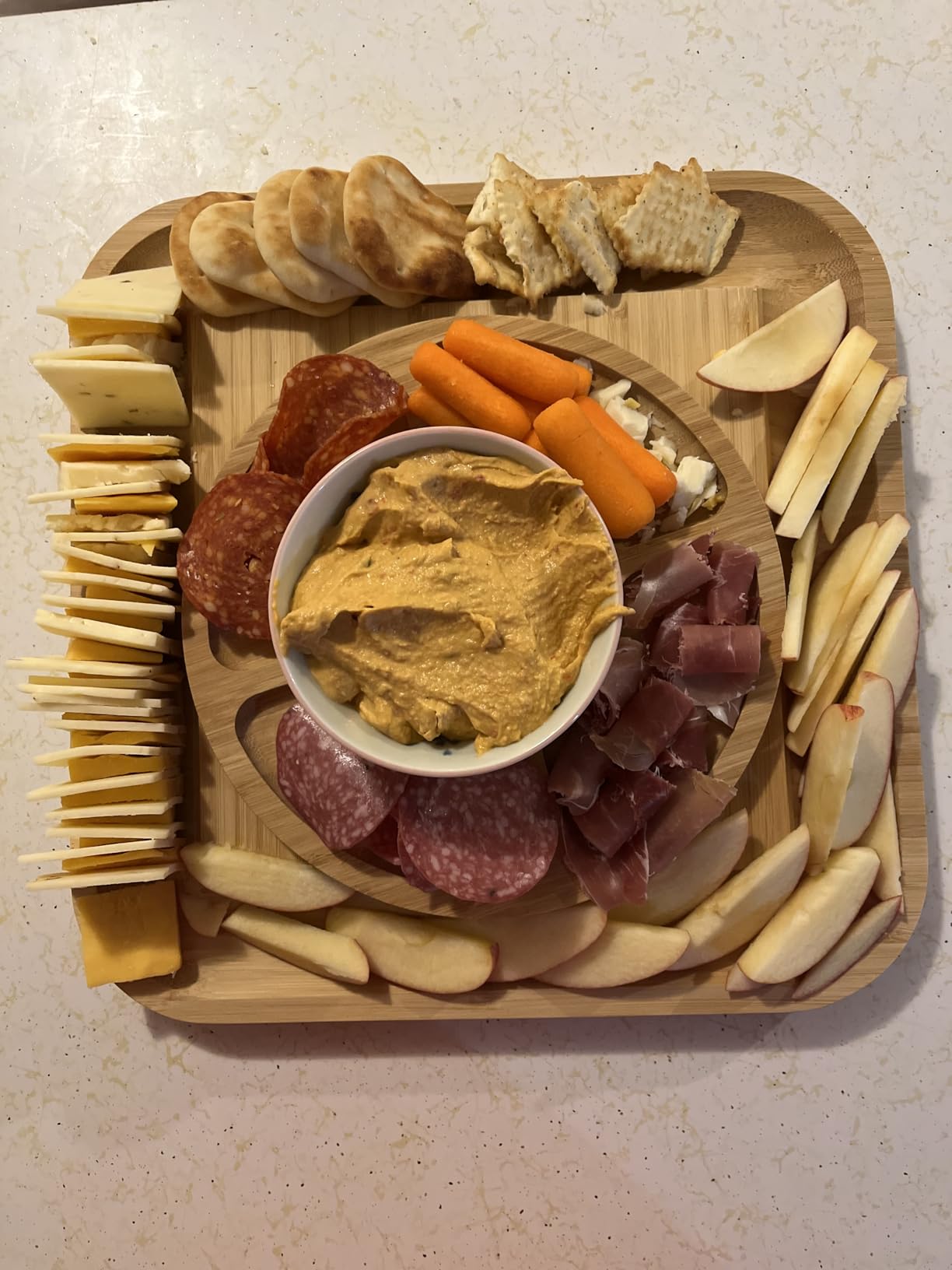 Bambüsi Charcuterie Boards - Large Bamboo Charcuterie Board Set with Knives Serving Accessories, Cheese Tray - House Warming Gifts New Home, Wedding Gift, Bridal Shower Gifts, Birthday Gifts Women Men customer photo 1