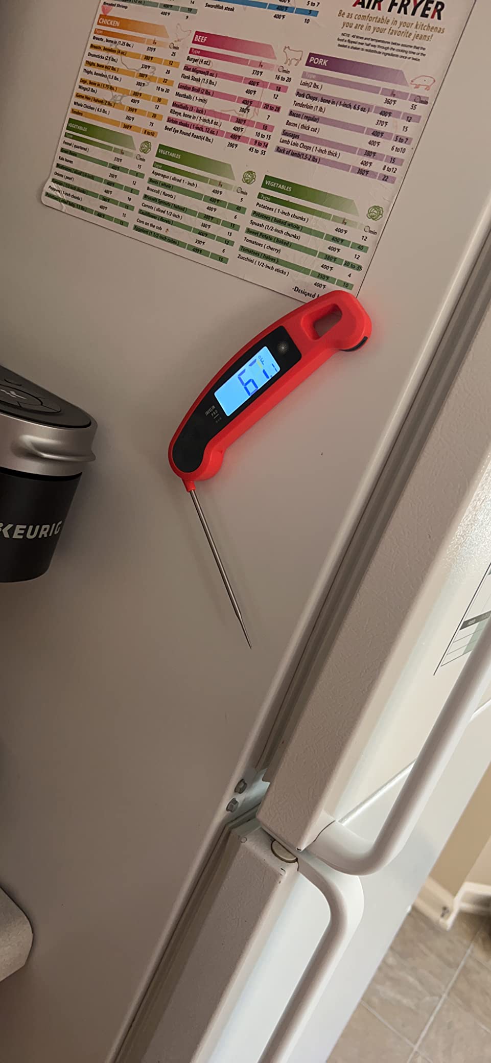 Lavatools Javelin® PRO Classic Ultra-Fast 2-Second Professional Digital Instant Read Meat Thermometer for Grill and Cooking, Auto-Rotating Backlit Display, IP65 Water Resistant, NSF Certified – Sambal customer photo 2