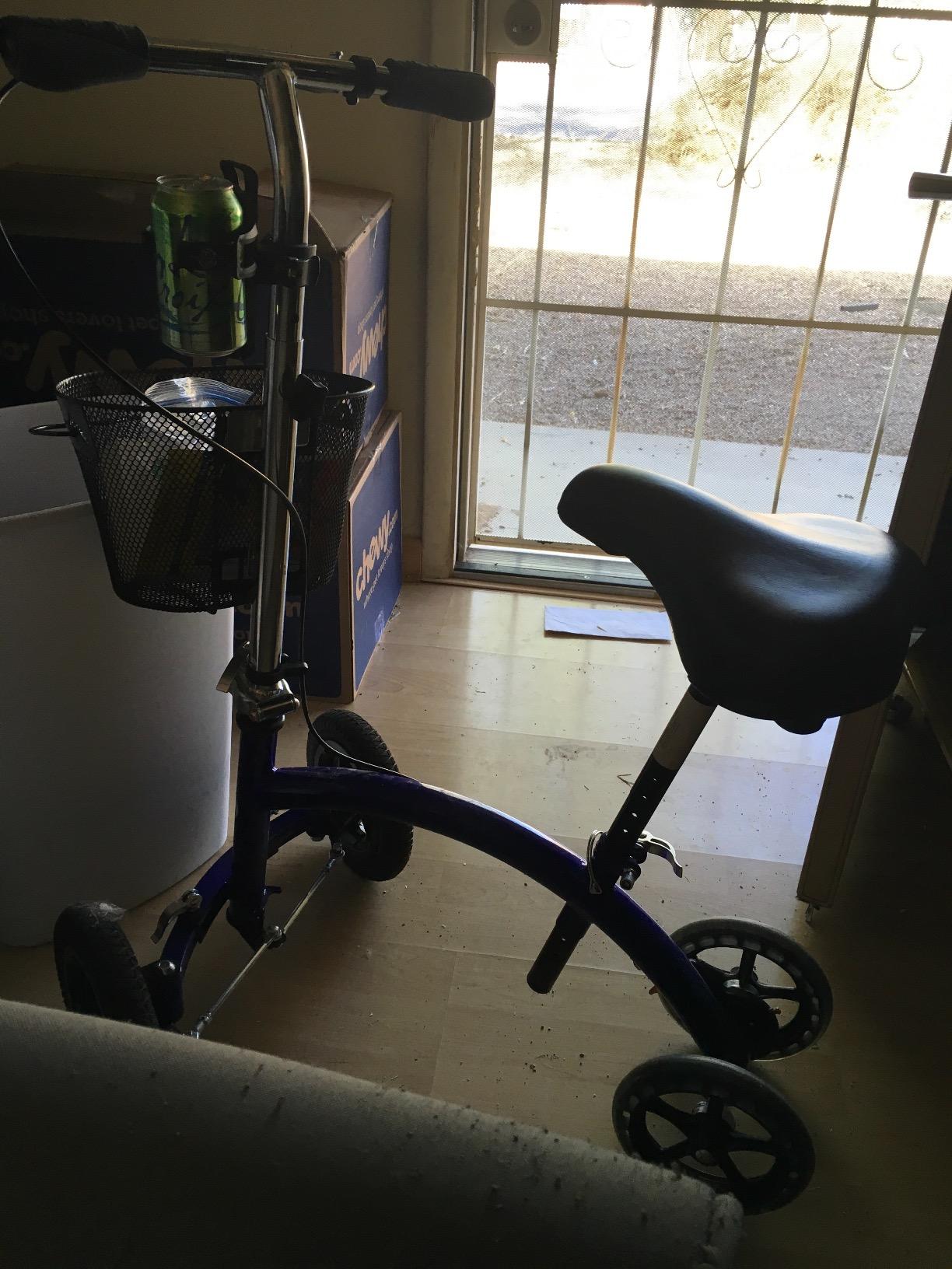 KneeRover Hybrid All Terrain Knee Scooter for Adults, Blue | Heavy Duty Knee Walker For Foot Surgery, Broken Ankle Foot Injuries, Leg Recovery Scooter, Knee Crutch Alternative customer photo 1