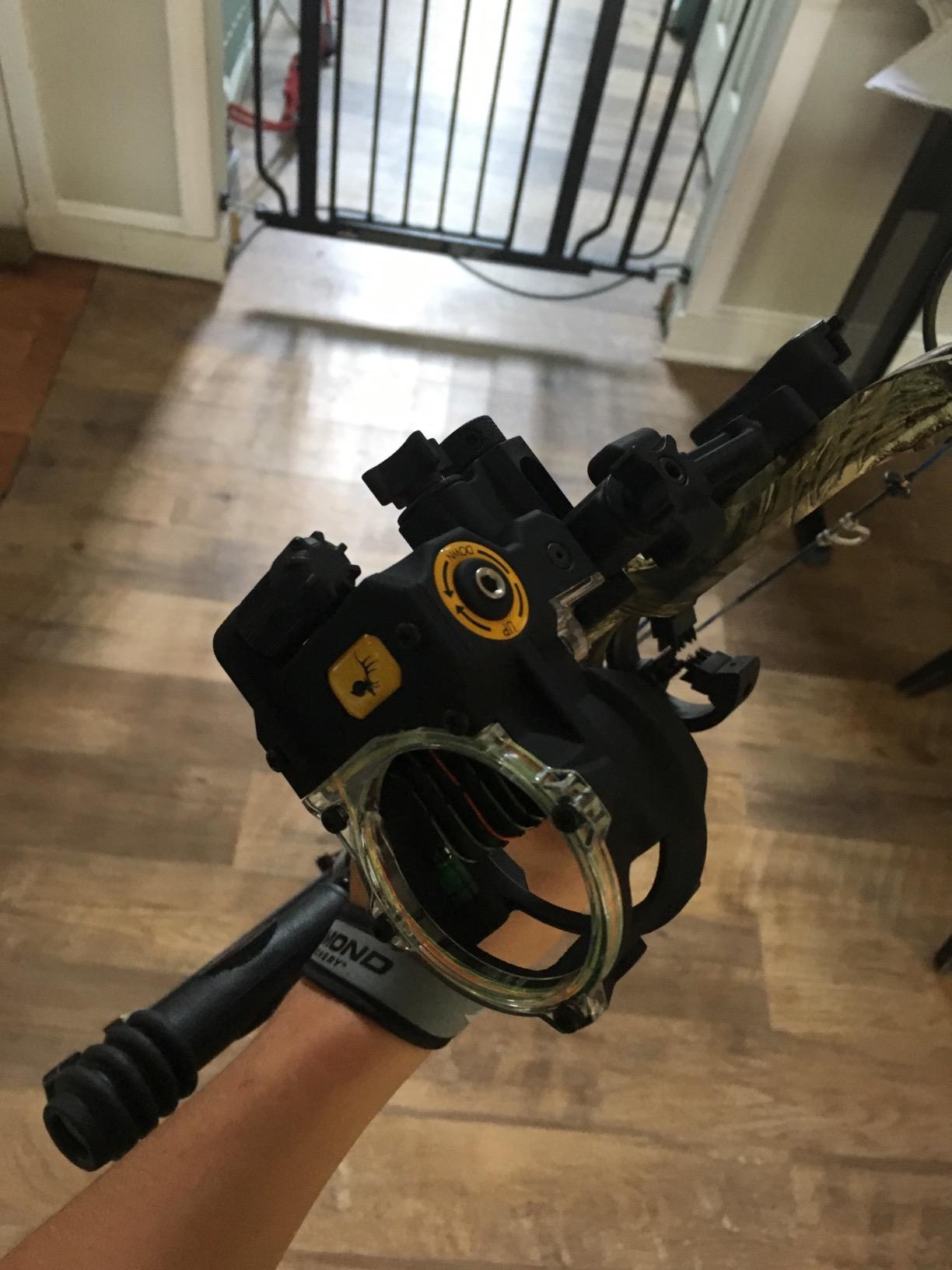 Trophy Ridge React H5 Bow Sight - 5 Pin Sight, Tool Less Windage and Elevation Adjustability, 2nd Axis Leveling, Adjustable Click Light customer photo 2
