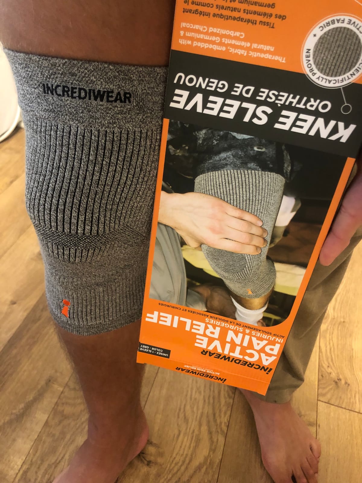 Incrediwear Knee Sleeve - Knee Braces for Knee Pain, Joint Pain Relief, Swelling, Inflammation Relief, and Circulation, Knee Support for Women and Men customer photo 2