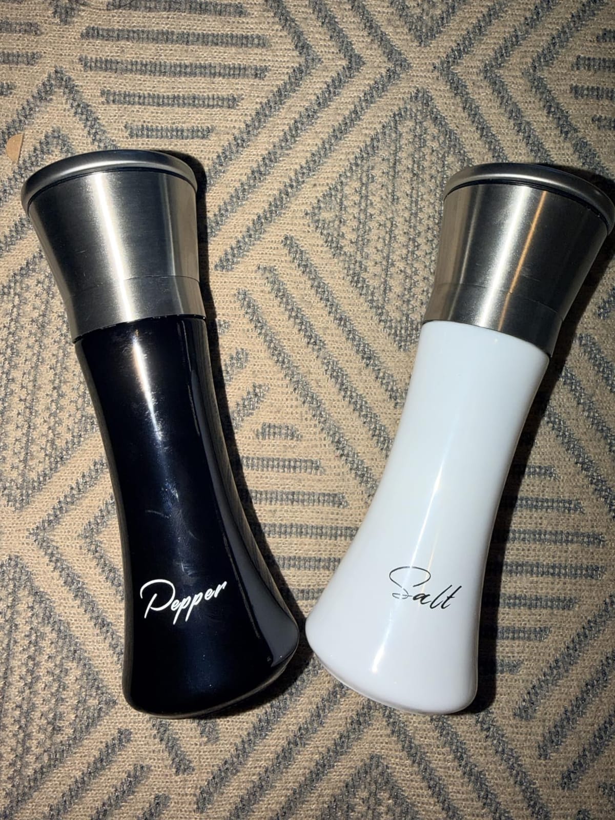 Home EC Premium Stainless Steel Sea Salt and Pepper Grinder Set of 2 - Adjustable Ceramic - Tall Glass Salt and Pepper Shakers - Kitchen Spice Mill W/Funnel & EBook customer photo 2