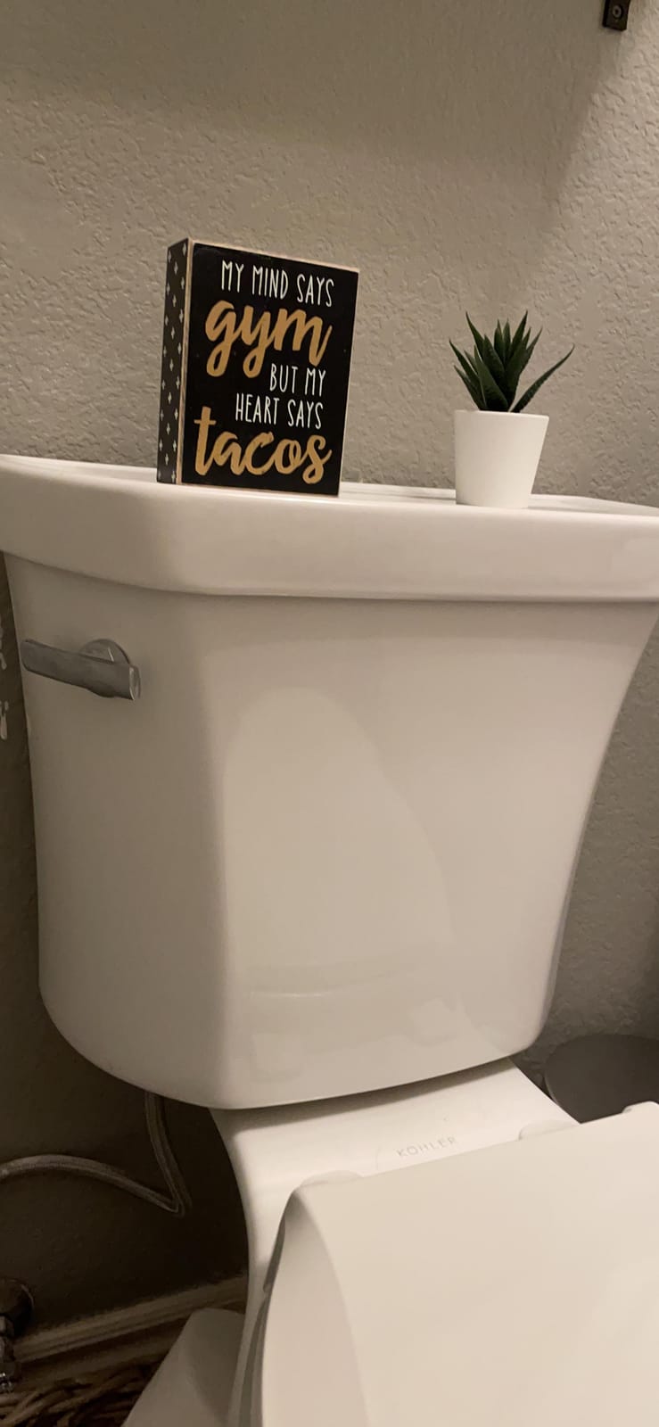 Kohler K-5481-0 Highline Comfort Height Two-Piece Round-Front 1.28 gpf Toilet with Class Five Flush Technology and Left-Hand Trip Lever White customer photo 2