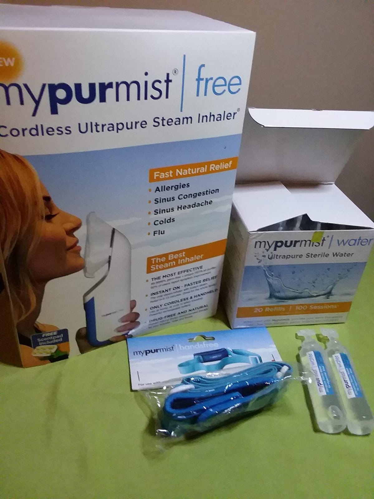 Mypurmist Free Cordless Steam & Sinus Inhaler Premium Kit customer photo 2