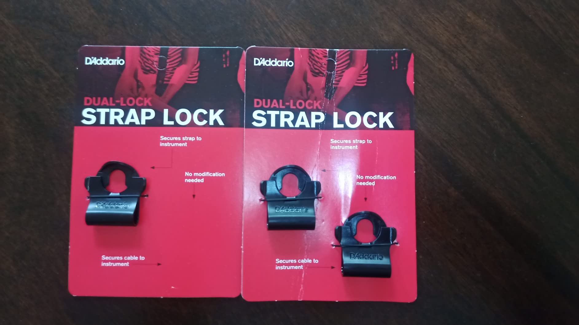 D'Addario Dual-Lock Guitar Strap Lock - Guitar Strap Locks Set - Protect Your Instrument with No Modifications or Hardware - Secures Cables - Easy to Attach - 1 Pair customer photo 1