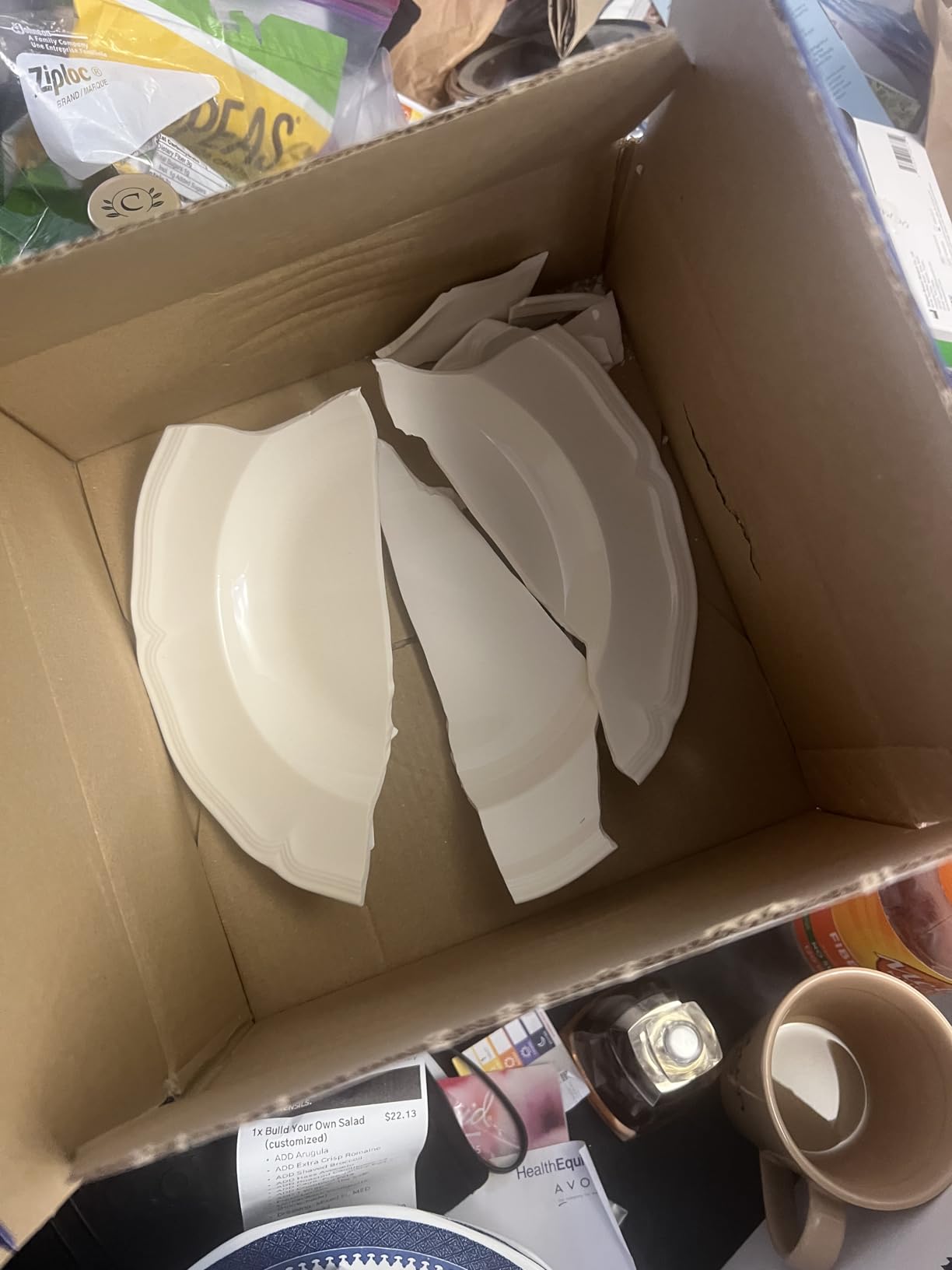 Villeroy & Boch Manoir 18 Piece Dinnerware Set, Creamy White | Porcelain dinnerware set made in Germany with intricate relief and rims, dishwasher and microwave safe, set for six customer photo 2