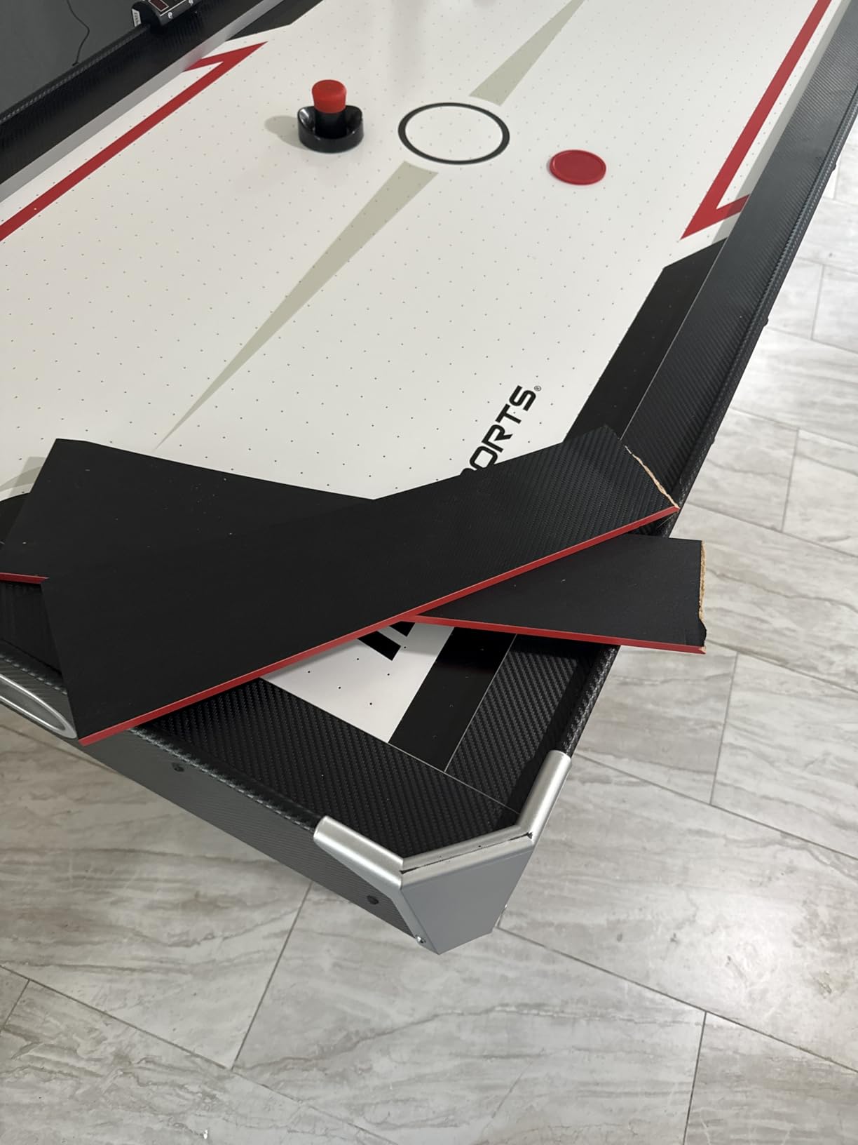 MD Sports Air Hockey Table with Arcade Electronic Scorer, Perfect for Family Game Rooms customer photo 2