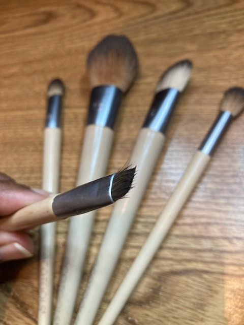 EcoTools 6-Piece Start the Day Beautifully Makeup Brush Set, Makeup Brushes For Eyeshadow, Blush, Concealer, & Foundation Application, Eco-Friendly, Gift Set, Synthetic Hair, Vegan & Cruelty-Free customer photo 1