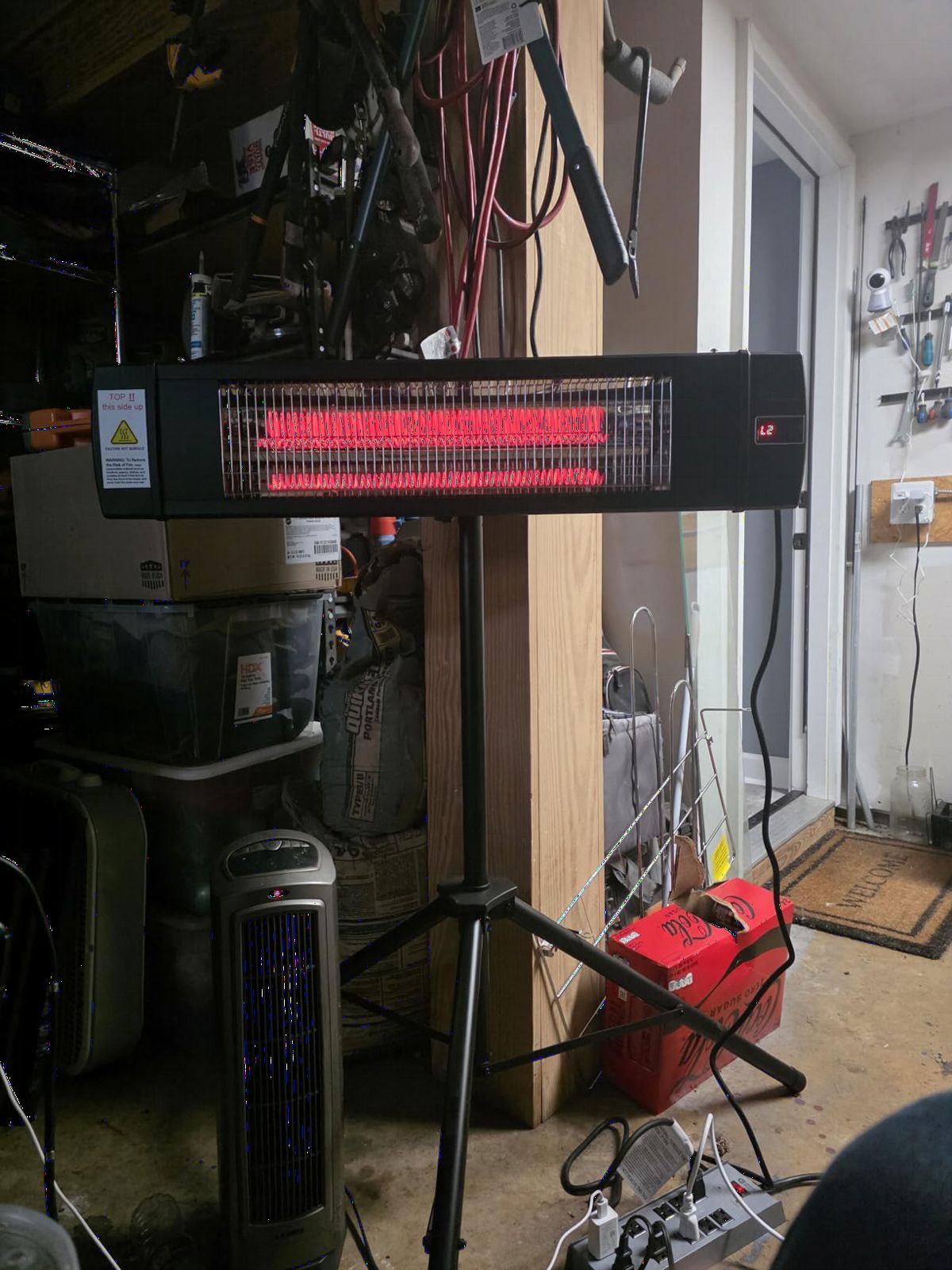 DR. INFRARED HEATER Portable Infrared Indoor and Outdoor Space Heater for Patio, Garage, Commercial & Residential With Remote Control, Without Thermostat, Black customer photo 1