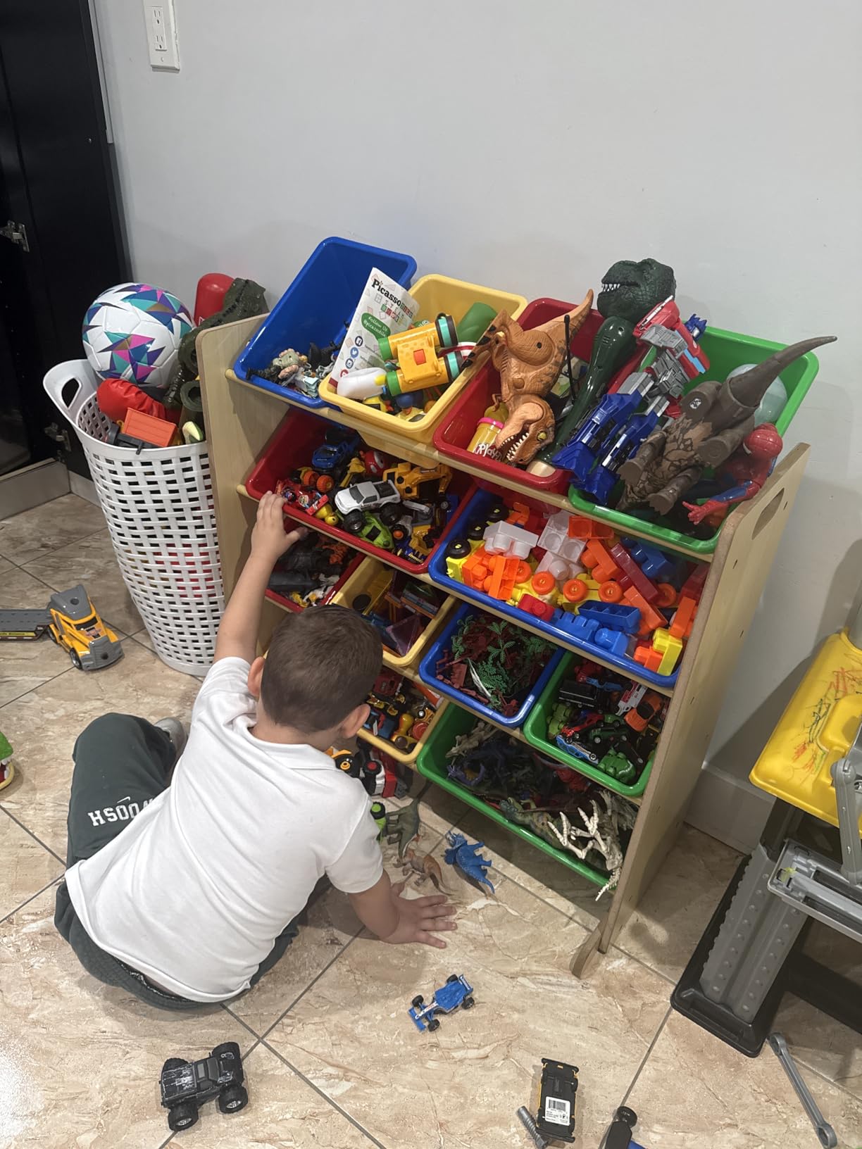 Humble Crew Kids Toy Organizer with 12 Bins, 4 Tier Storage for Playroom customer photo 2