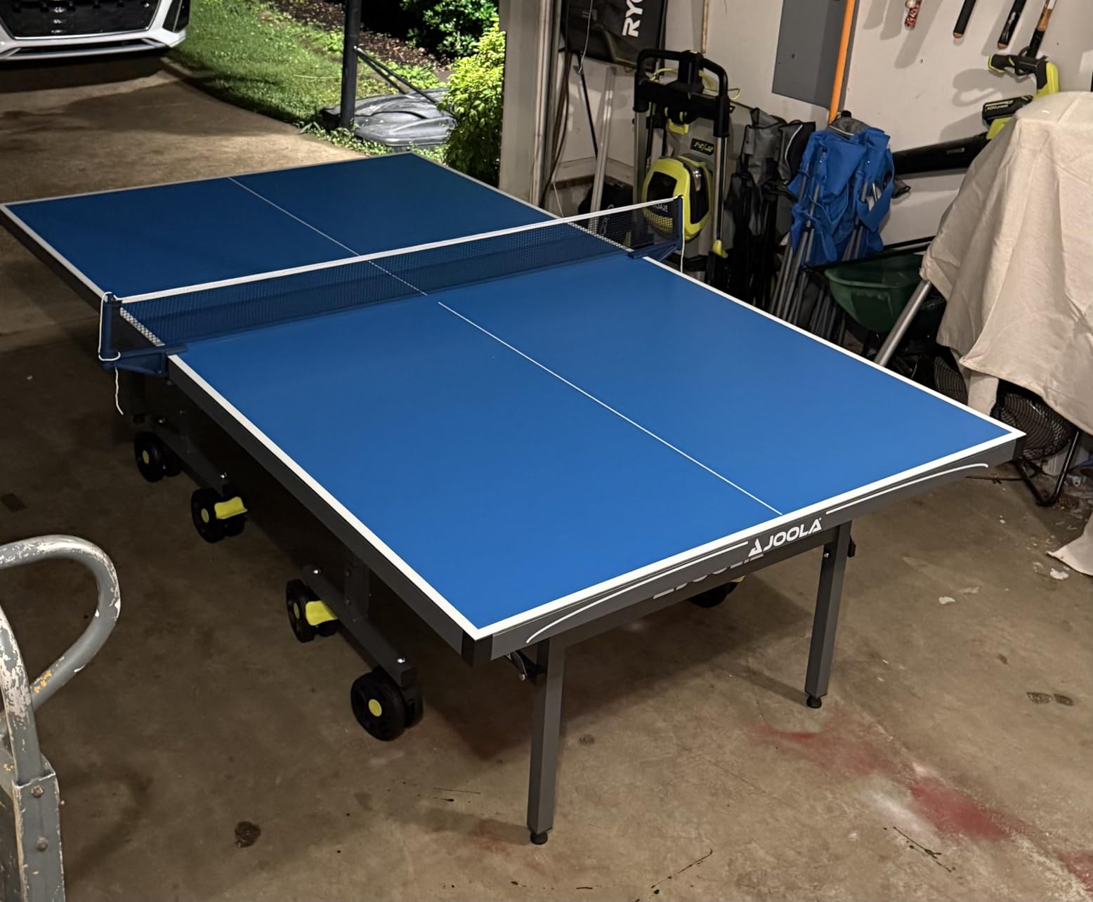 JOOLA NOVA Outdoor Ping Pong Table with Waterproof Table Tennis Net Set - Quick Assembly - All Weather Aluminum Composite Surface - Tournament Quality - Indoor & Outdoor Compatible customer photo 2