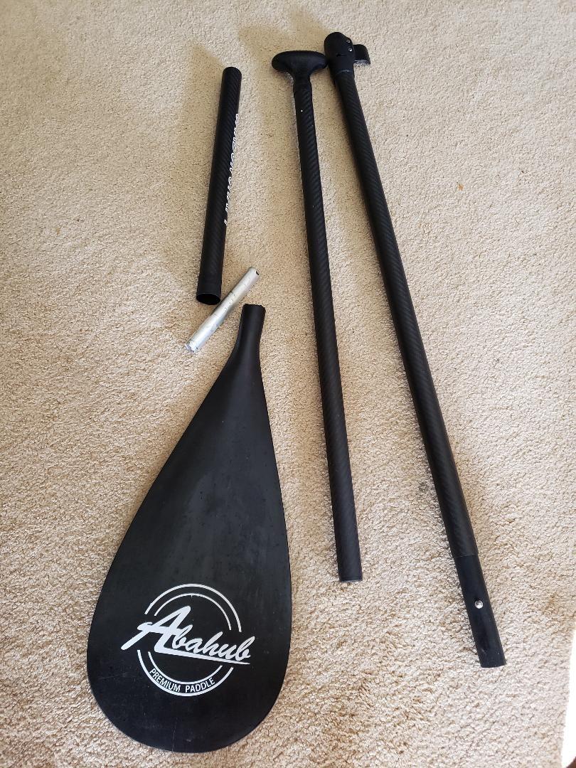 Abahub Carbon Fiber SUP Paddles, 1 x 3 Section Adjustable 67
