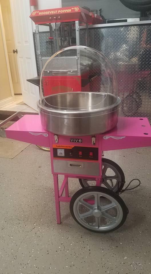 VIVO Blue 1030W Electric Cotton Candy Machine Cart, Mobile Rolling Candy Floss Maker with 20 inch Stainless Steel Bowl Sugar Scoop and Drawer, Easy Home or Commercial Use, CANDY-V002B customer photo 1