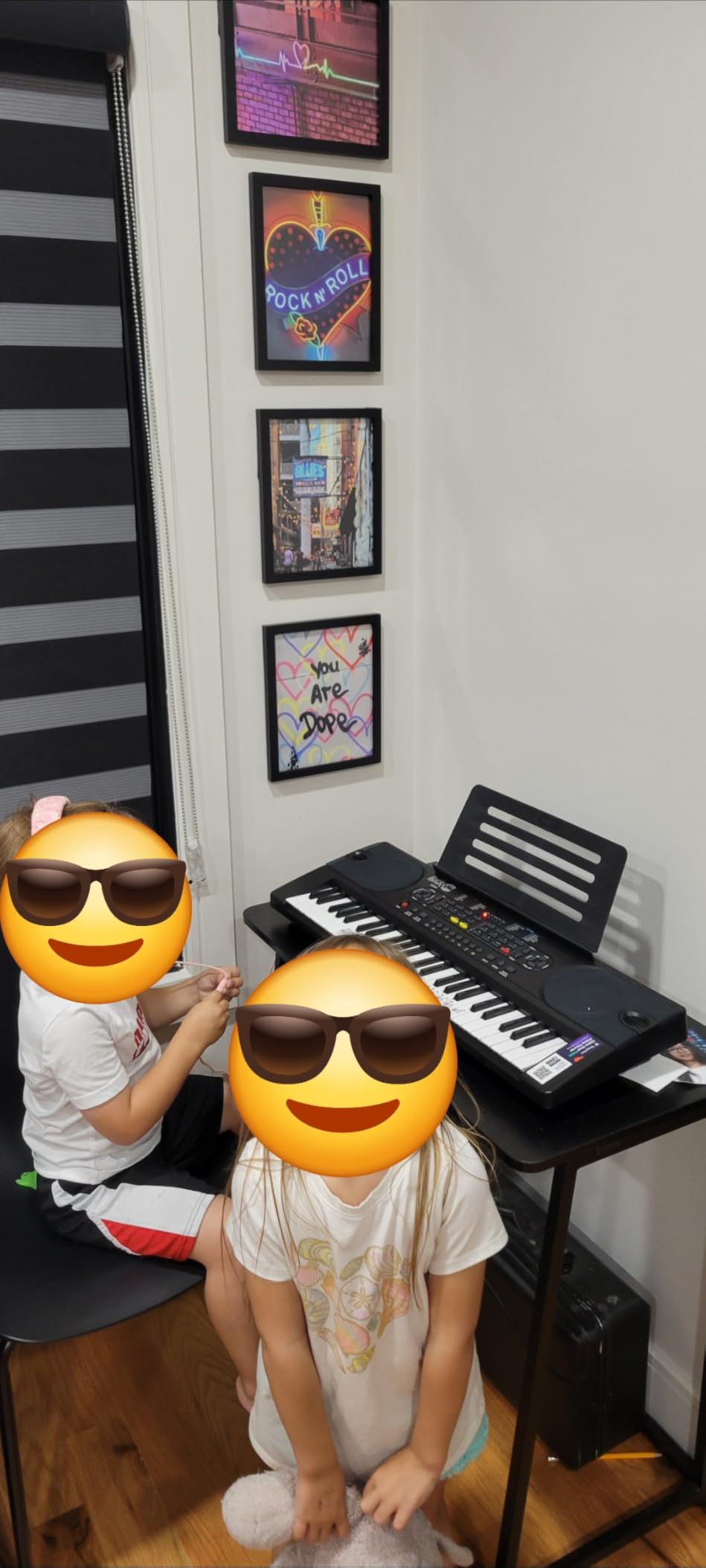 RockJam RJ549 49 Key Keyboard Piano for Beginners with Note Stickers, Power Supply, Sheet Music Stand and Simply Piano Lessons customer photo 1