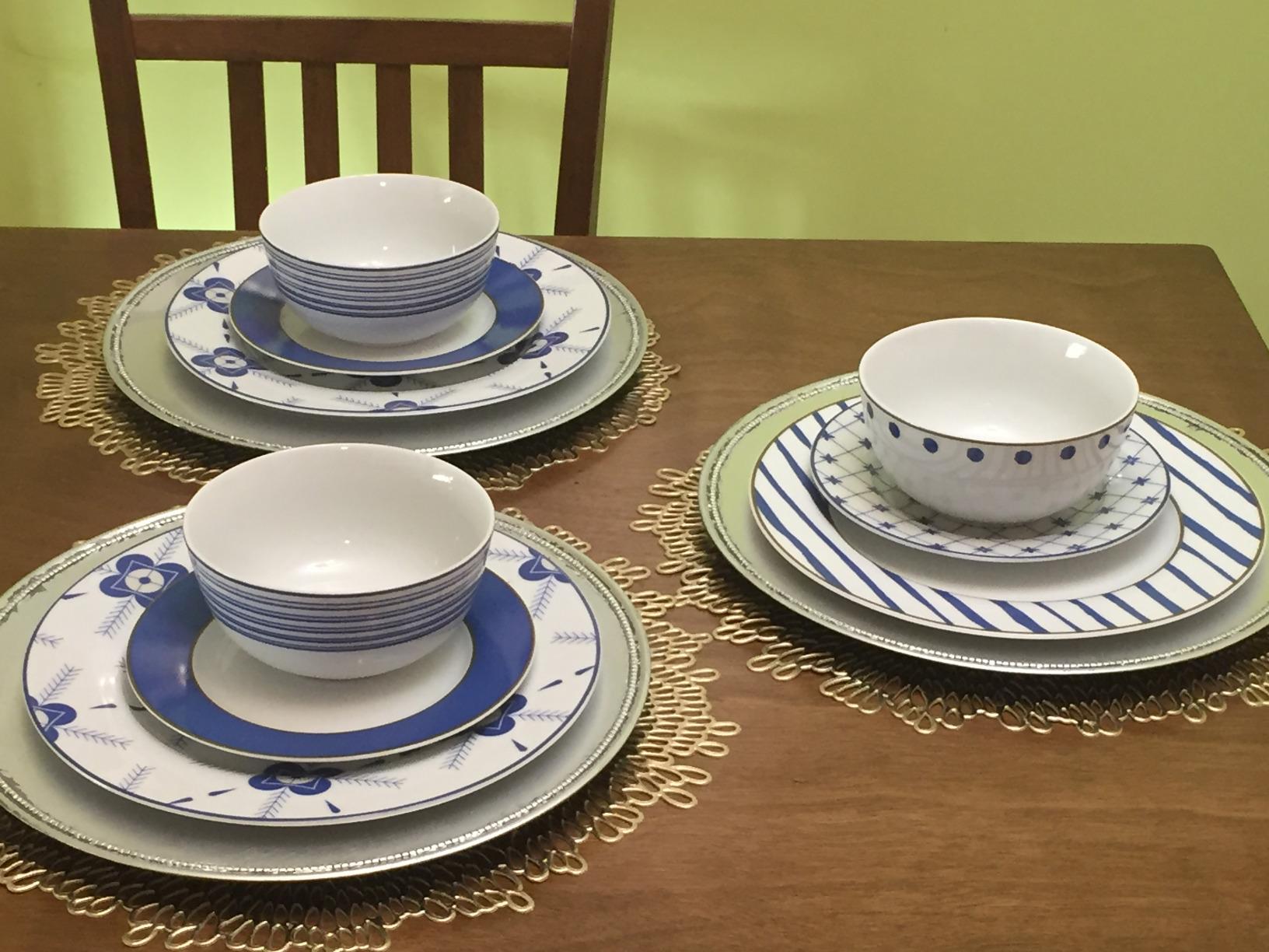 Amazon Basics 18-Piece Complete Kitchen Dinnerware Set, Microwave and Dishwasher Safe, Plates, Dishes, Bowls for Everyday Use, Service for 6, White Porcelain Coupe customer photo 2